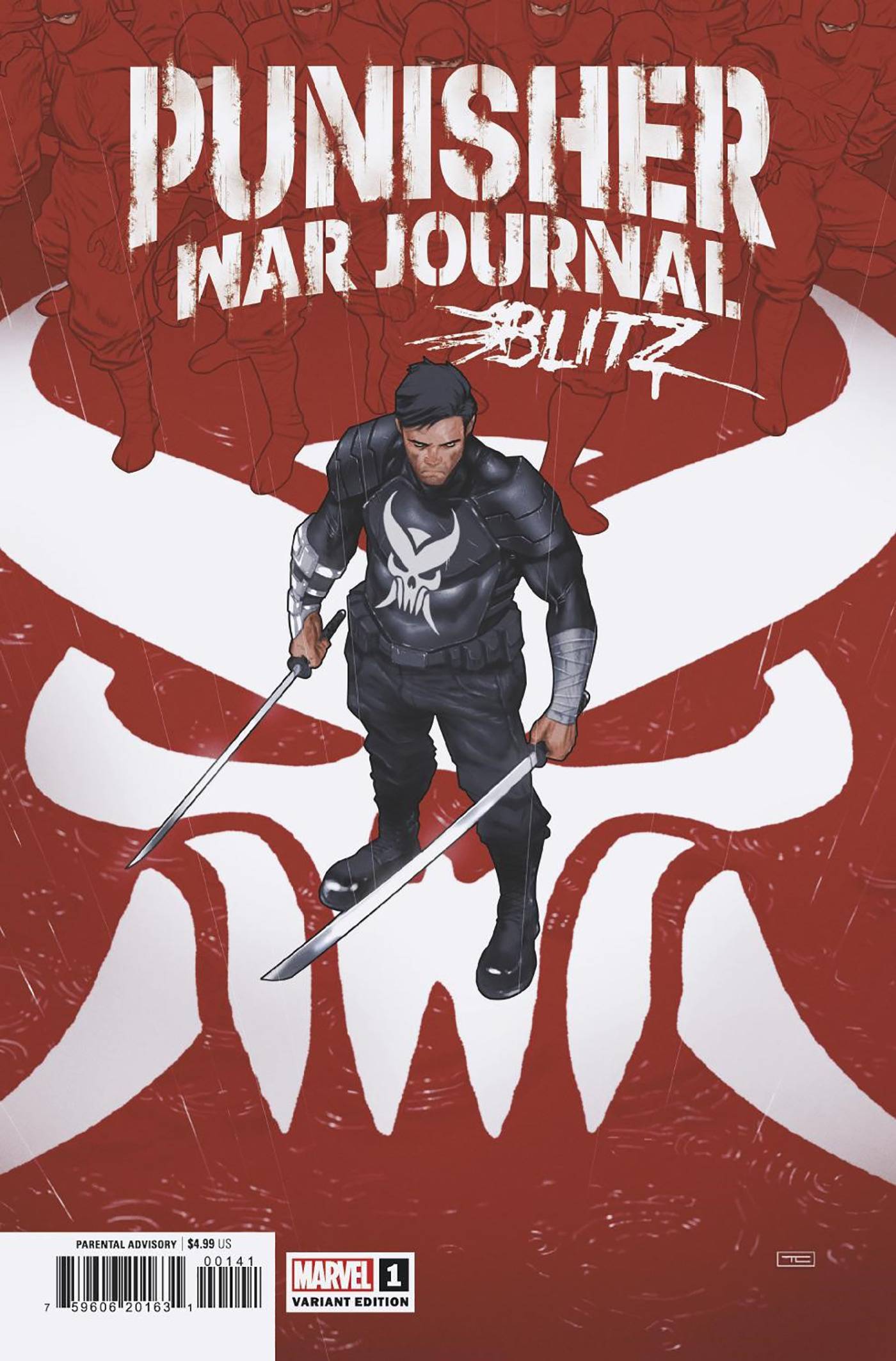 MARVEL PRH COMIC BOOK VF/NM PUNISHER WAR JOURNAL BLITZ #1 25 COPY INCV CLARKE VARIANT