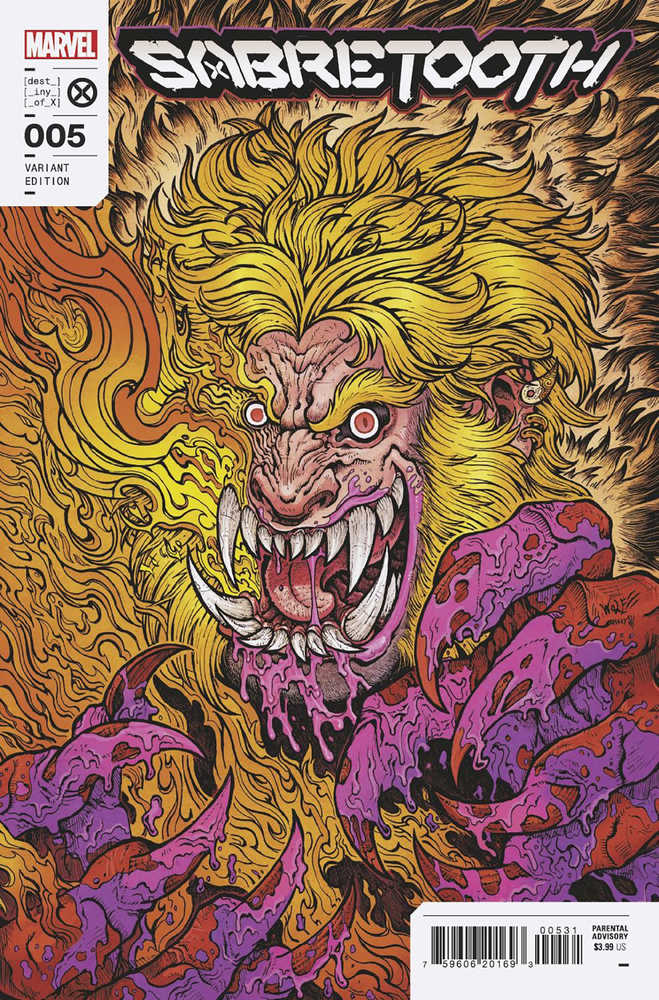 MARVEL PRH COMIC BOOK VF/NM Sabretooth #5 (Of 5) Wolf Variant
