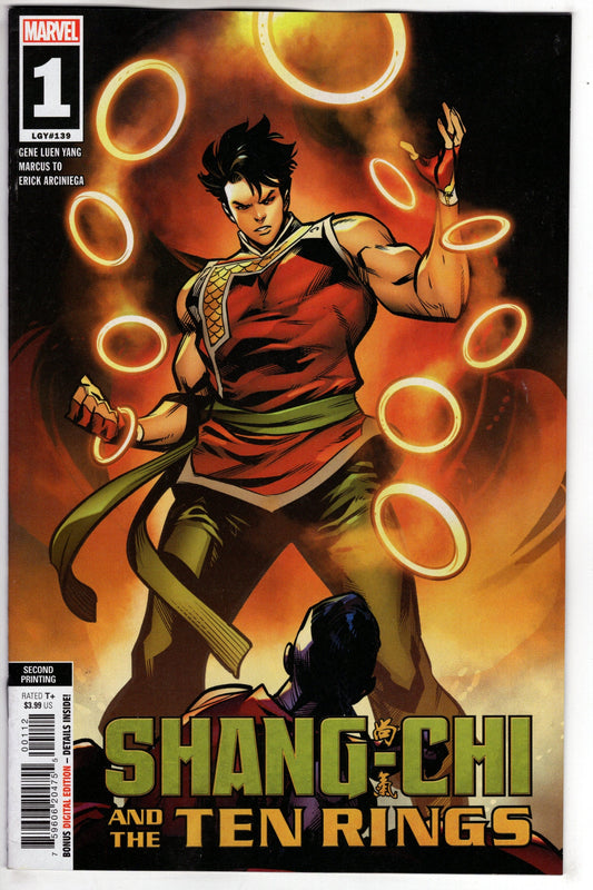 MARVEL PRH COMIC BOOK VF/NM SHANG-CHI AND TEN RINGS #1 2ND PTG TO VARIANT