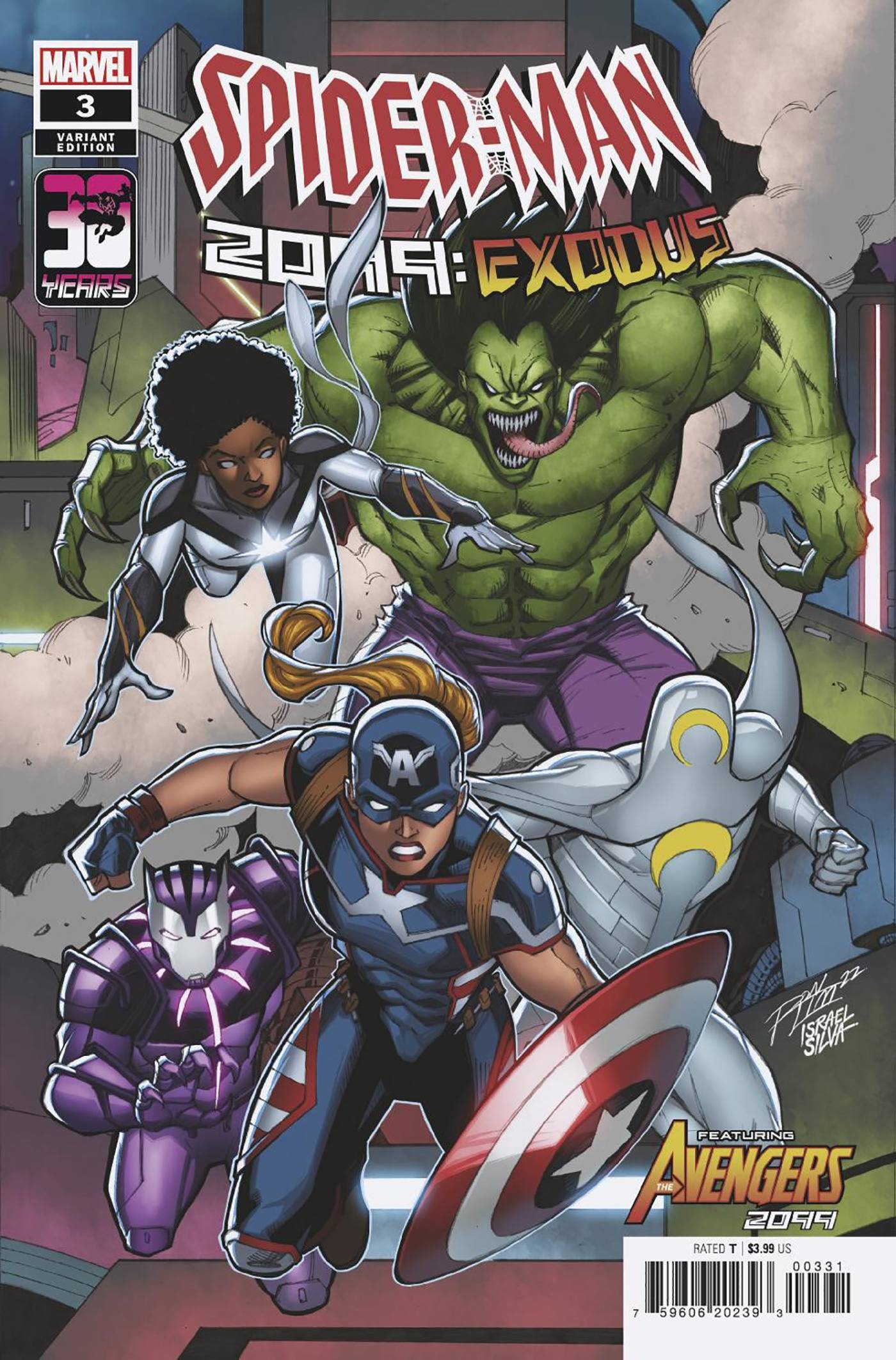 MARVEL PRH COMIC BOOK VF/NM SPIDER-MAN 2099 EXODUS #3 RON LIM CONNECTING VARIANT