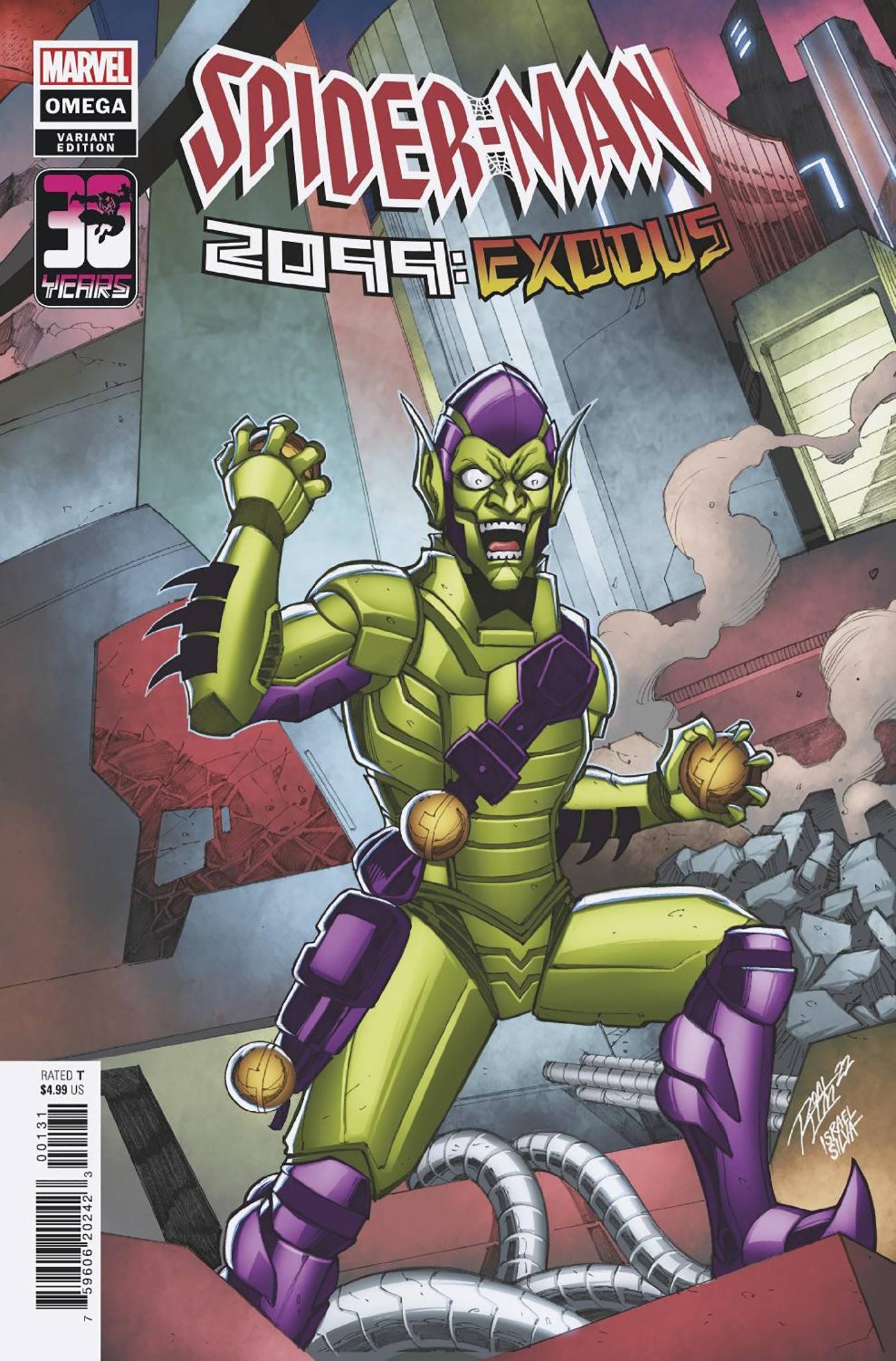 MARVEL PRH COMIC BOOK VF/NM SPIDER-MAN 2099 EXODUS OMEGA #1 RON LIM CONNECTING VARIANT