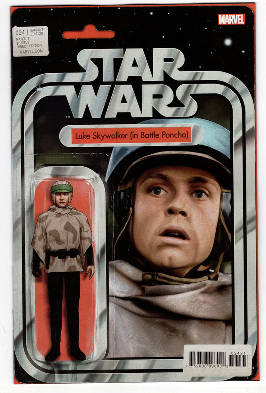 MARVEL PRH COMIC BOOK VF/NM STAR WARS #24 CHRISTOPHER ACTION FIGURE VARIANT