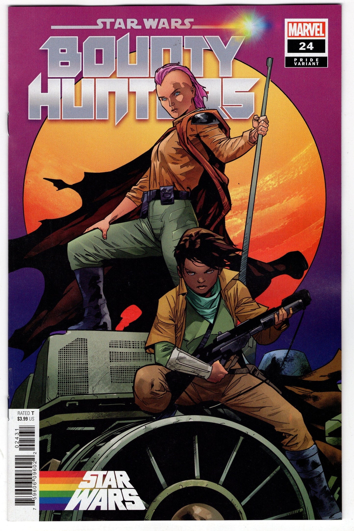 MARVEL PRH COMIC BOOK VF/NM STAR WARS BOUNTY HUNTERS #24 BAZALDUA PRIDE VARIANT