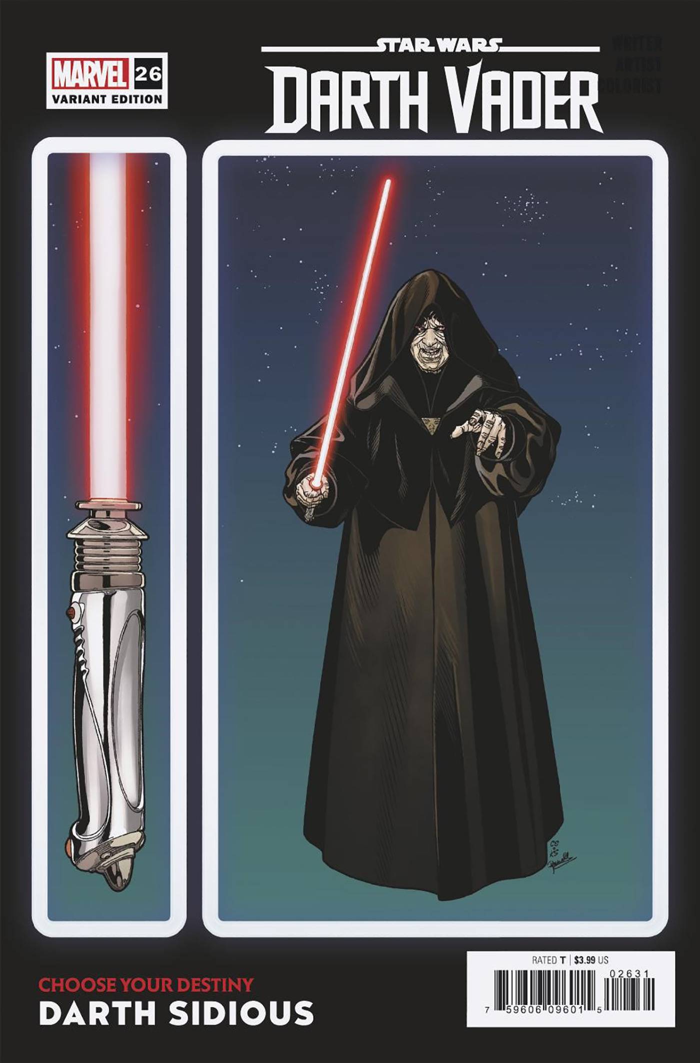 MARVEL PRH COMIC BOOK VF/NM STAR WARS DARTH VADER #26 SPROUSE CHOOSE YOUR DESTINY VARIANT