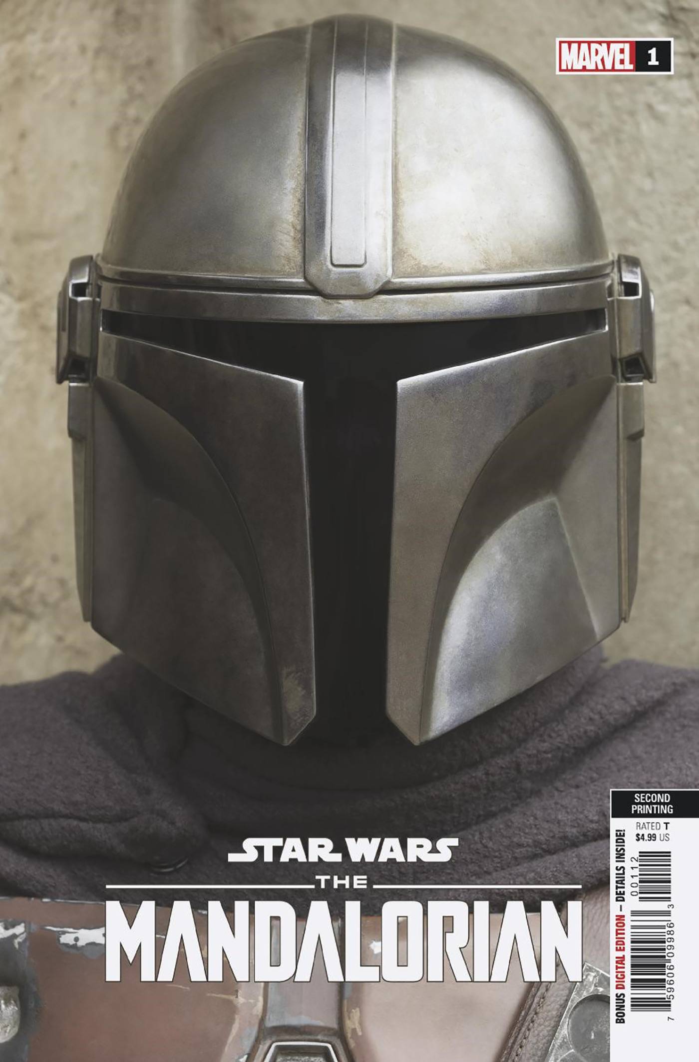 MARVEL PRH COMIC BOOK VF/NM STAR WARS MANDALORIAN #1 2ND PTG PHOTO VARIANT