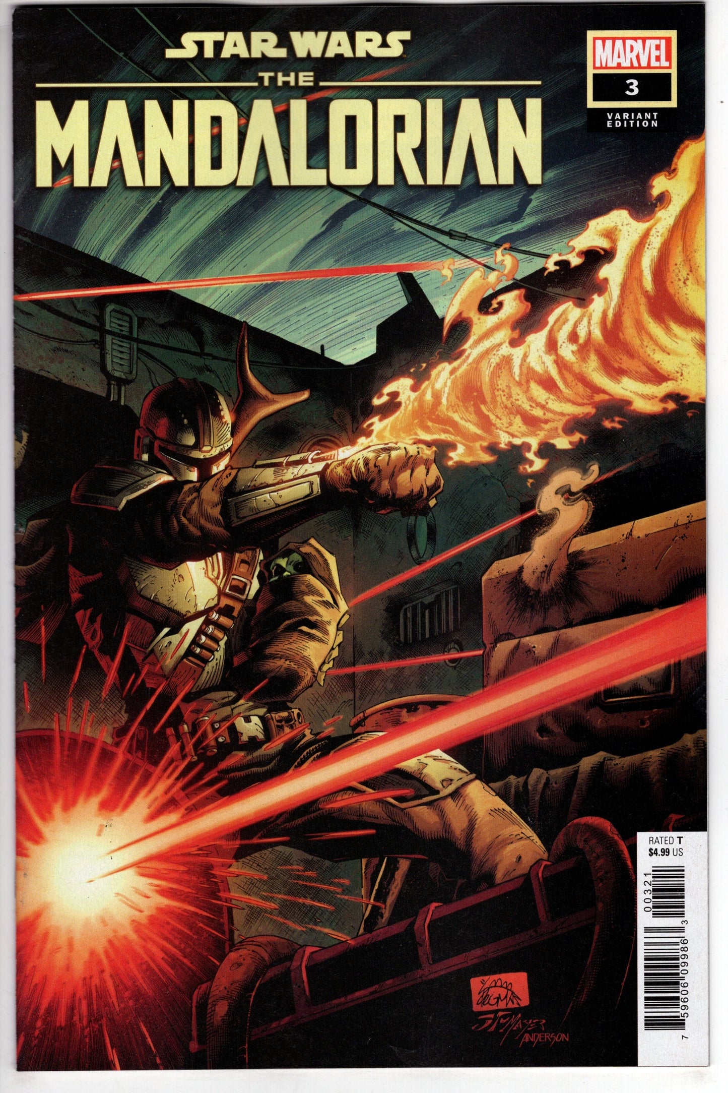 MARVEL PRH COMIC BOOK VF/NM STAR WARS MANDALORIAN #3 50 COPY INCV STEGMAN VARIANT