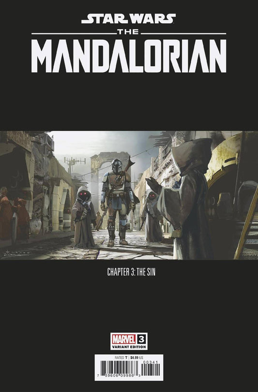 MARVEL PRH COMIC BOOK VF/NM STAR WARS MANDALORIAN #3 CONCEPT ART VARIANT