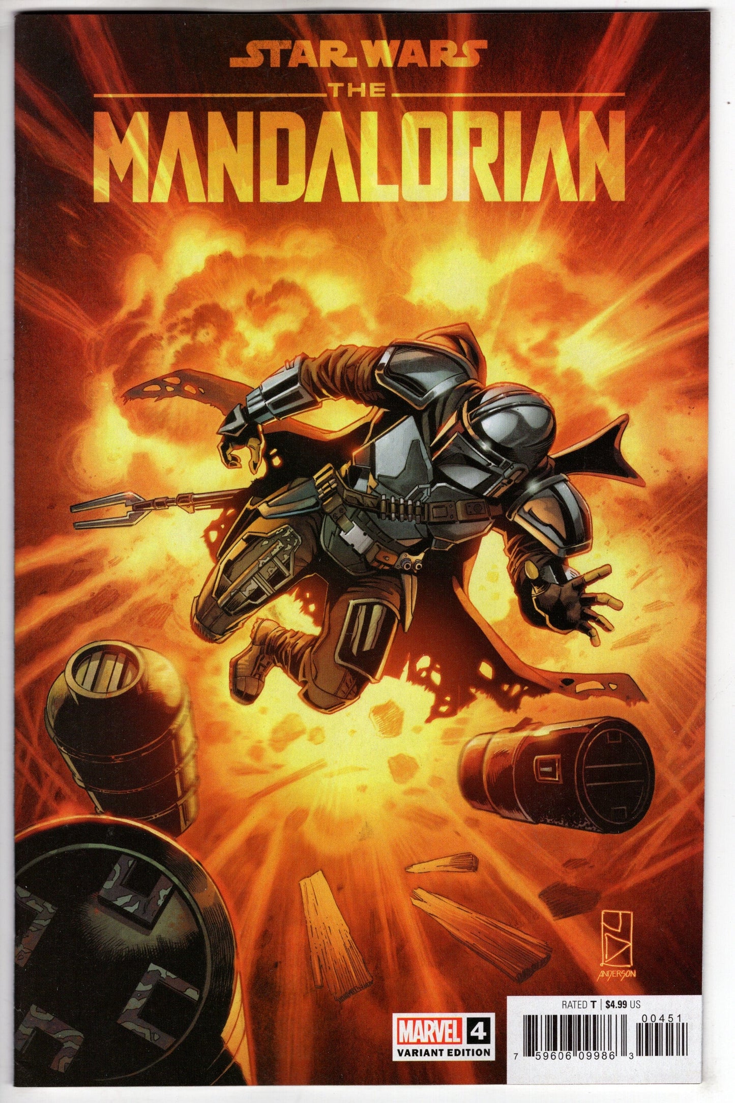 MARVEL PRH COMIC BOOK VF/NM STAR WARS MANDALORIAN #4 VARIANT