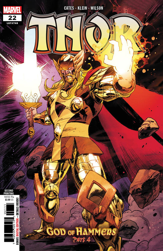 MARVEL PRH COMIC BOOK VF/NM THOR #22 2ND PTG KLEIN VARIANT