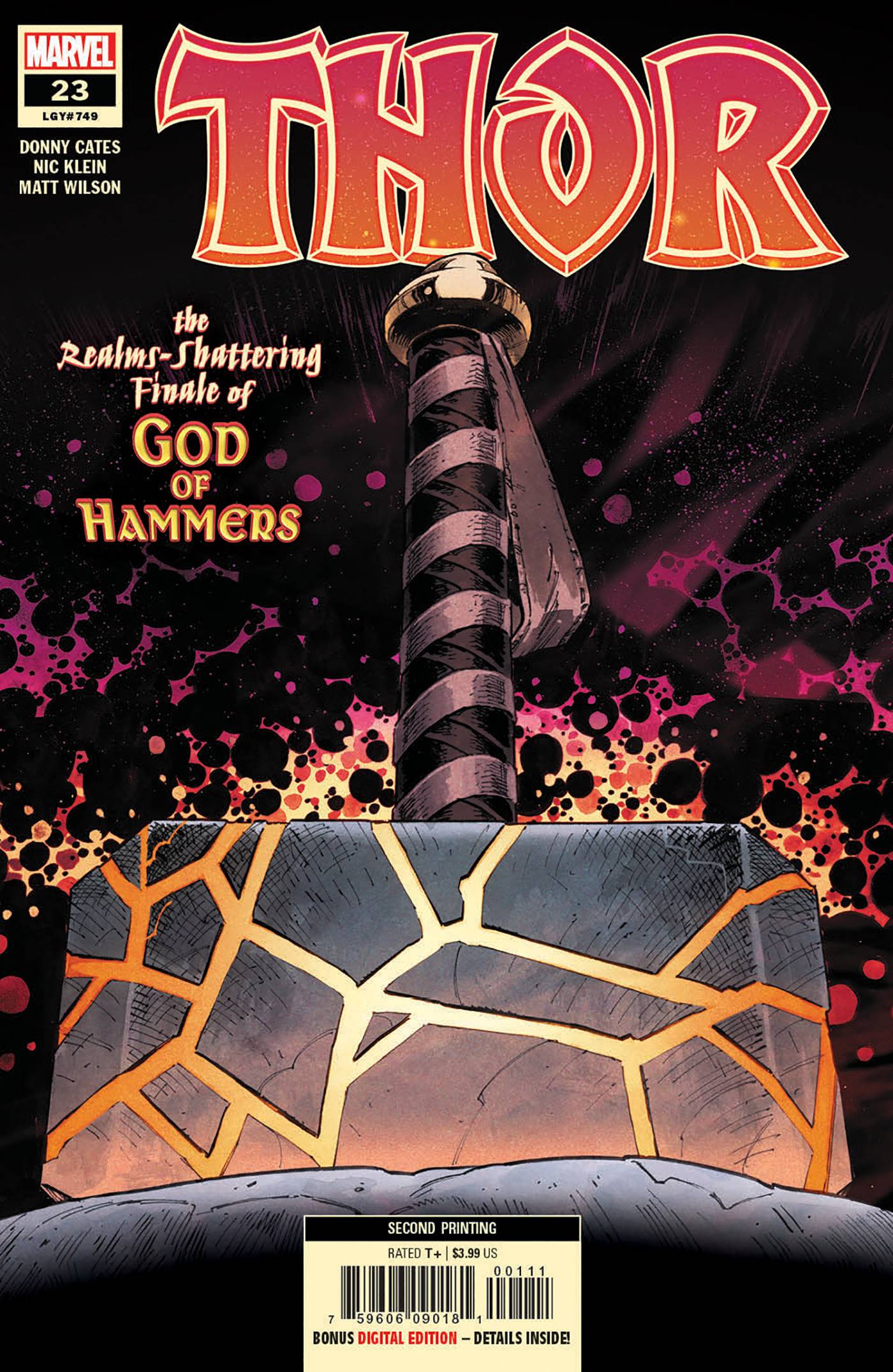 MARVEL PRH COMIC BOOK VF/NM THOR #23 2ND PTG KLEIN VAR