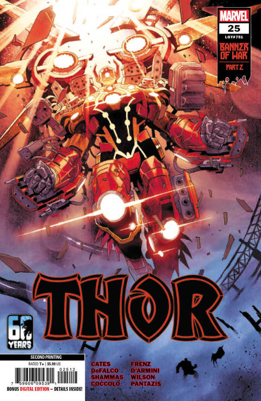 MARVEL PRH COMIC BOOK VF/NM Thor #25 2ND Printing Coccolo Variant
