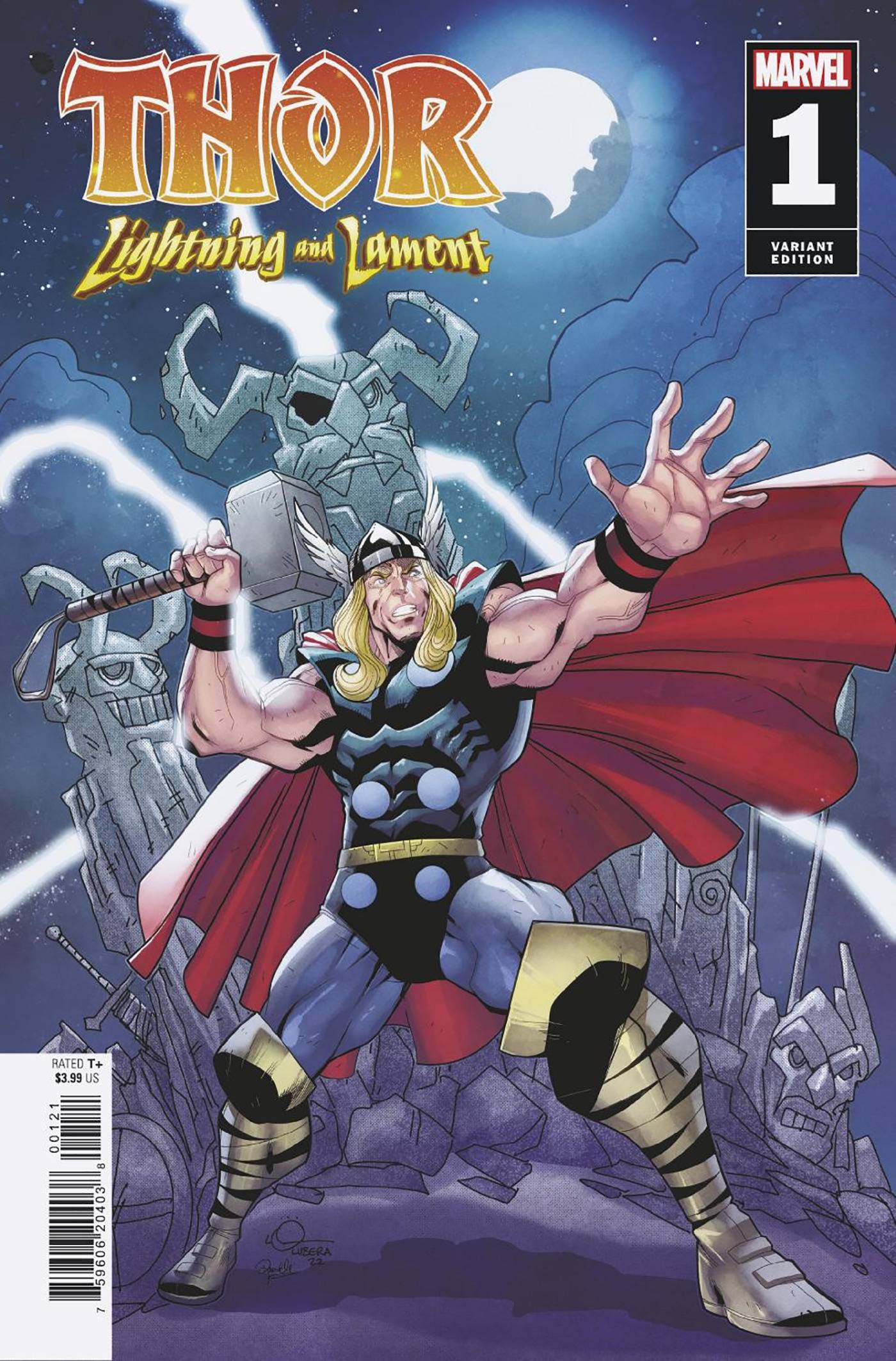 MARVEL PRH COMIC BOOK VF/NM THOR LIGHTNING AND LAMENT #1 LUBERA VARIANT