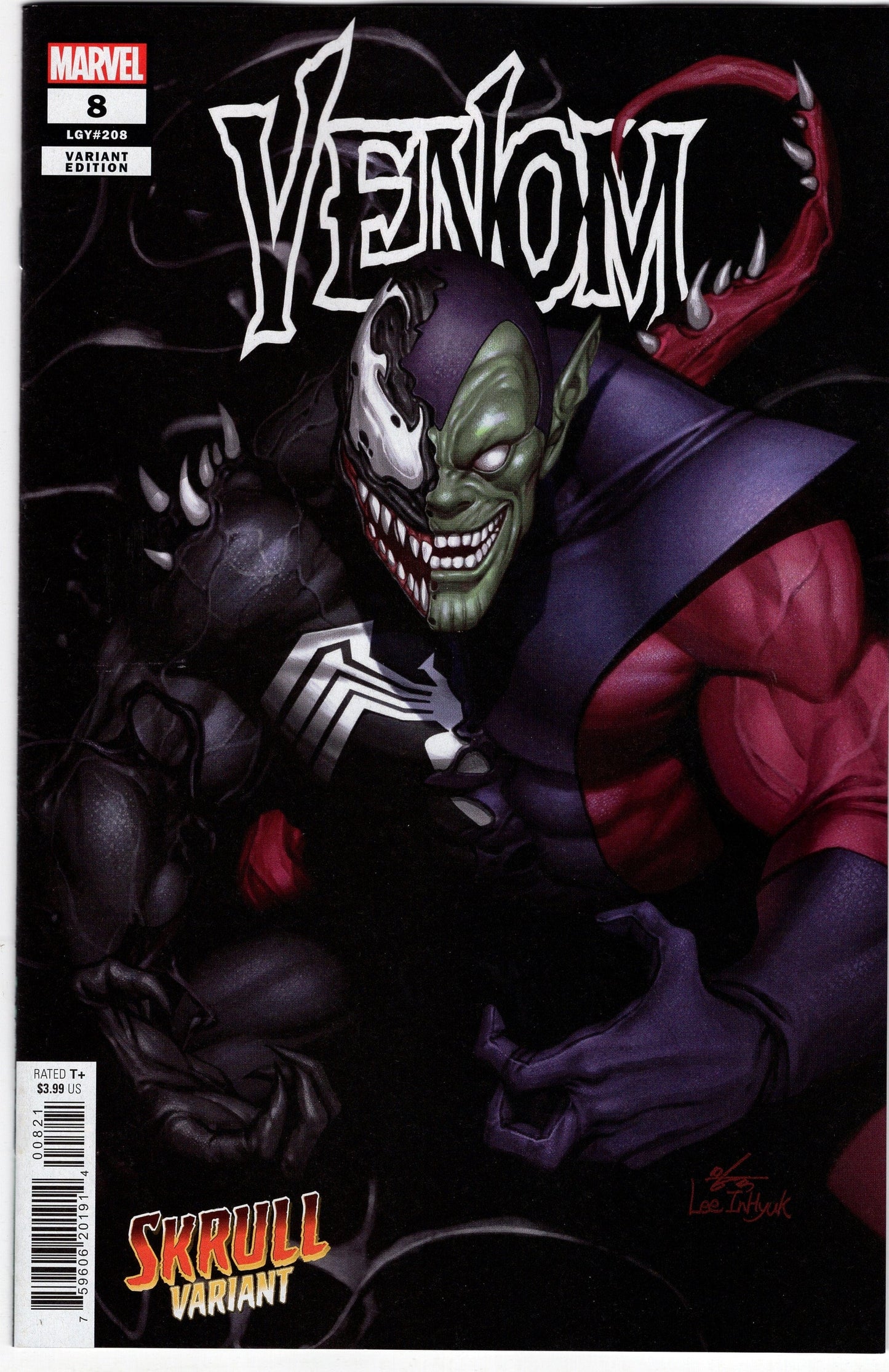 MARVEL PRH COMIC BOOK VF/NM VENOM #8 INHYUK LEE SKRULL VARIANT