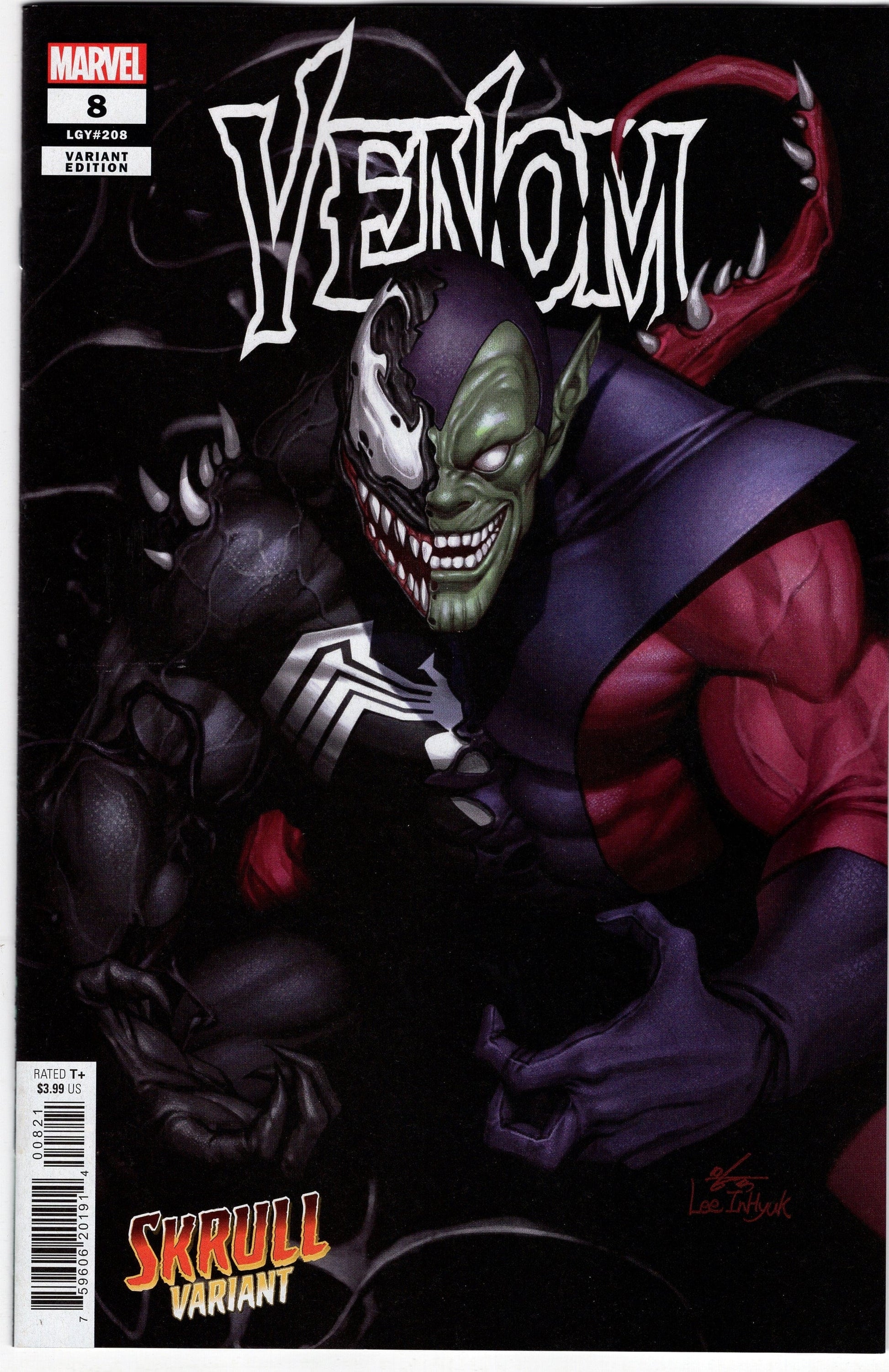 MARVEL PRH COMIC BOOK VF/NM VENOM #8 INHYUK LEE SKRULL VARIANT