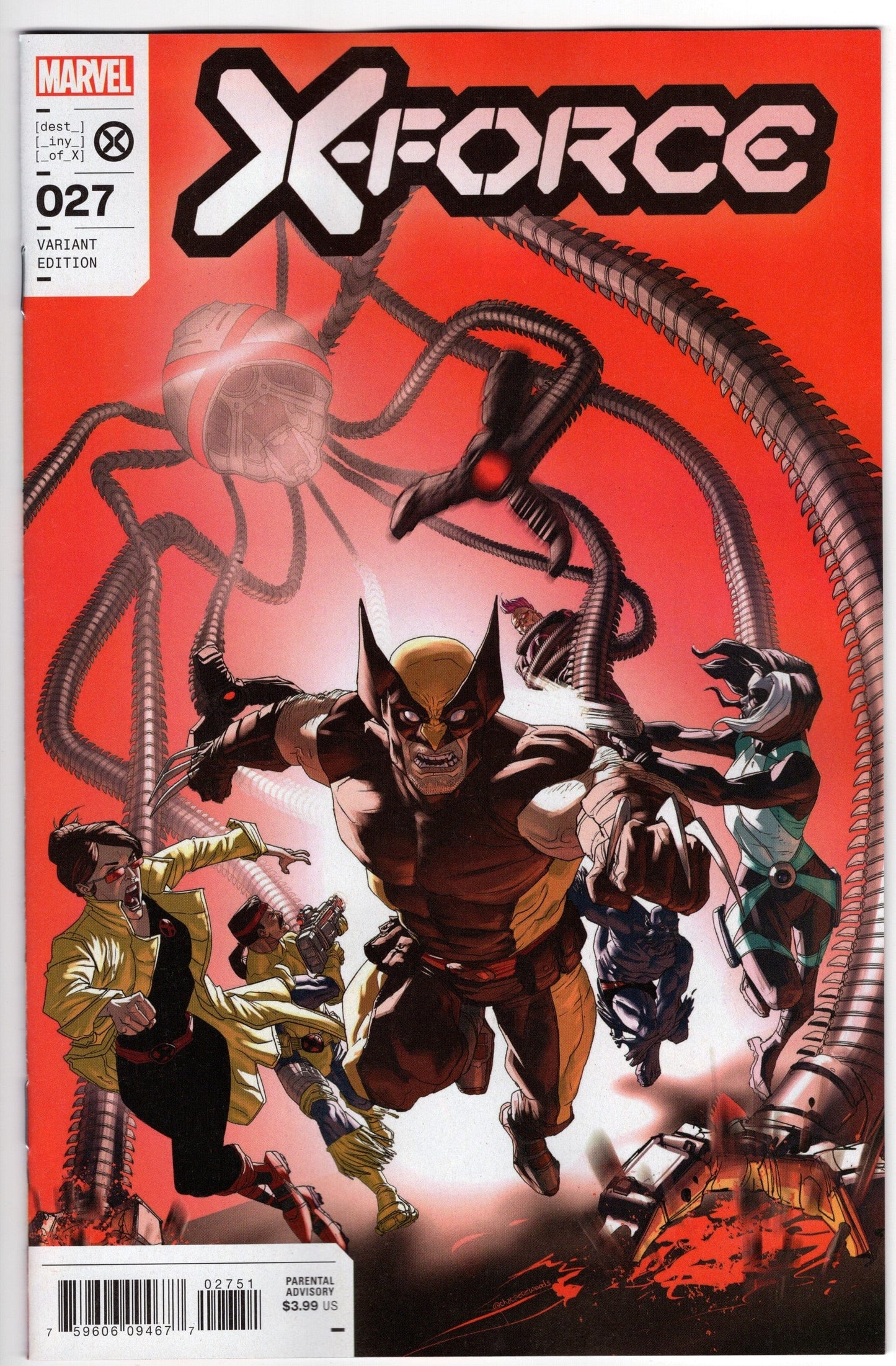 MARVEL PRH COMIC BOOK VF/NM X-FORCE #27 WOODS VARIANT