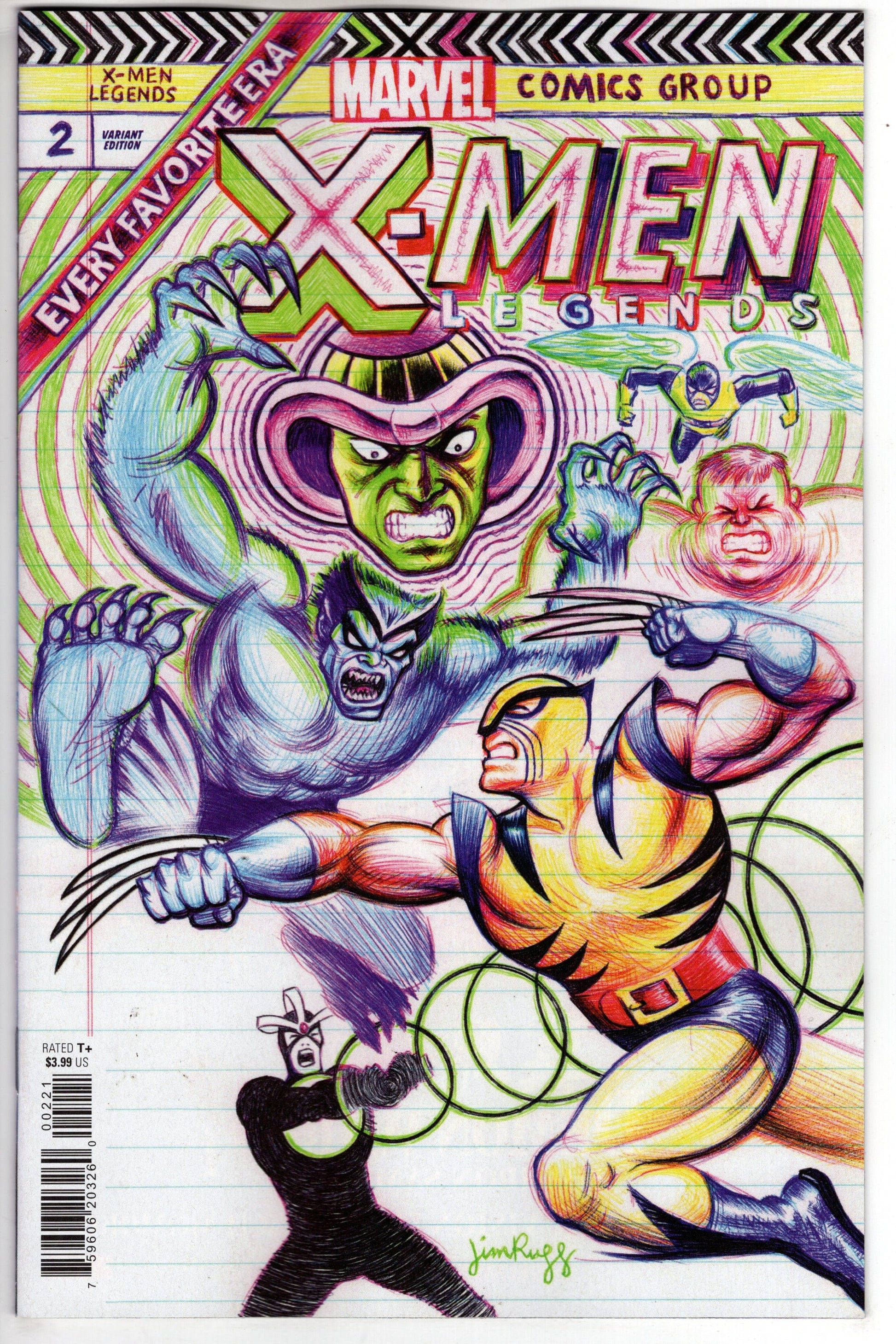 MARVEL PRH COMIC BOOK VF/NM X-MEN LEGENDS #2 RUGG VARIANT (RES)