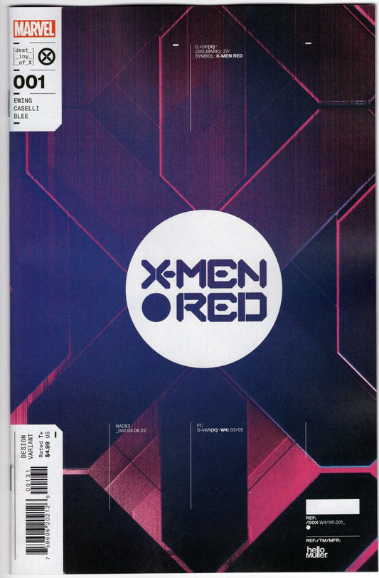 MARVEL PRH COMIC BOOK VF/NM X-MEN RED #1 MULLER DESIGN VARIANT