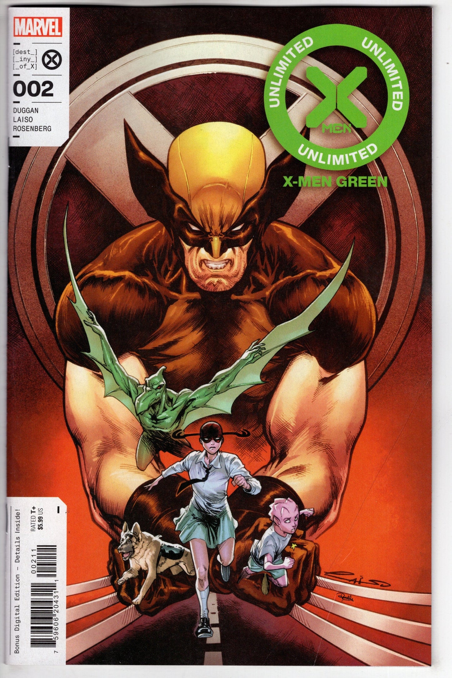 MARVEL PRH COMIC BOOK VF/NM X-MEN UNLIMITED X-MEN GREEN #2 (OF 2) (RES)