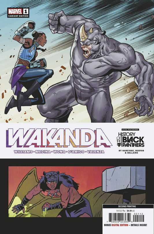 MARVEL PRH COMIC BOOK WAKANDA #1 (OF 5) 2ND PTG MEDINA VARIANT