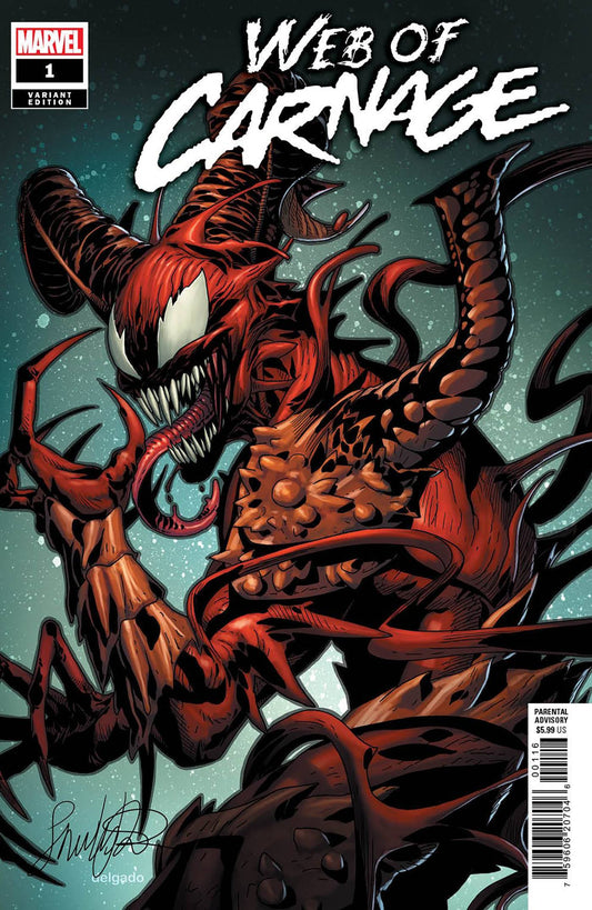MARVEL PRH COMIC BOOK WEB OF CARNAGE #1 25 COPY INCV SALVADOR LARROCA VAR