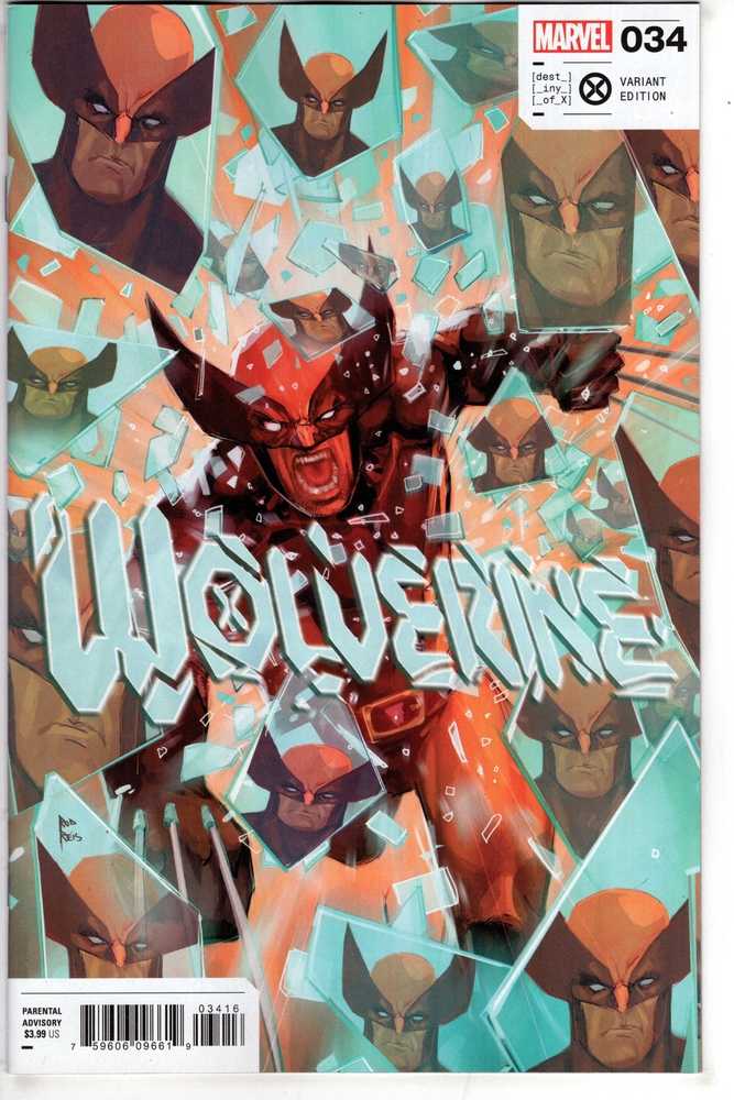 MARVEL PRH COMIC BOOK Wolverine 34 Rod Reis Variant