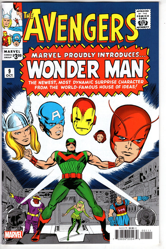MARVEL PRH COMIC BOOKS AVENGERS #9 FACSIMILE EDITION