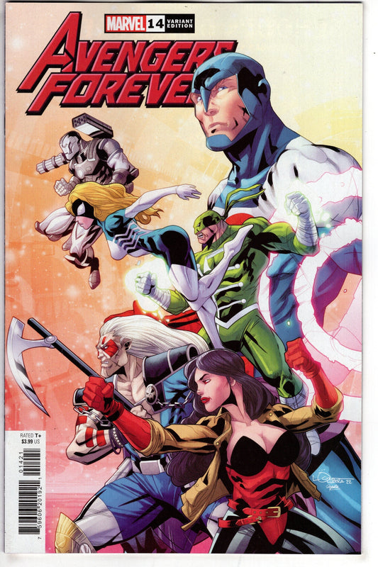 MARVEL PRH COMIC BOOKS AVENGERS FOREVER #14 LUBERA 90S AVENGERS ASSEMBLE CONNECT VA
