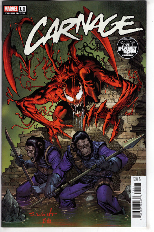 MARVEL PRH COMIC BOOKS CARNAGE #11 DAVILA PLANET OF THE APES VAR (RES)