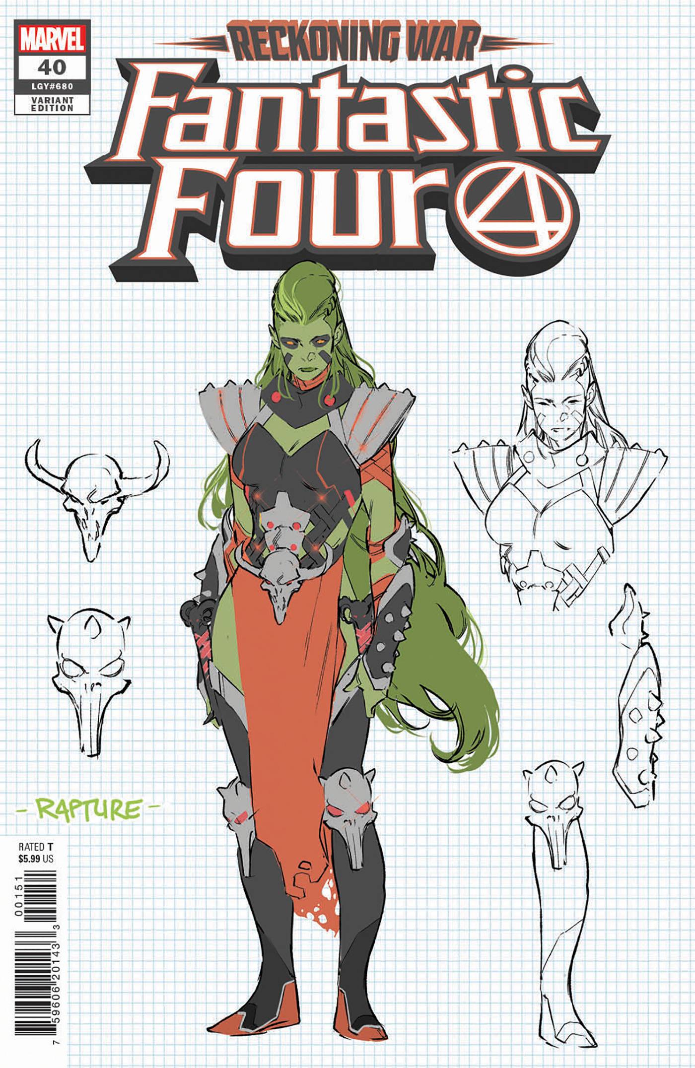MARVEL PRH COMIC BOOKS FANTASTIC FOUR #40 SILVA CONCEPT ART VAR