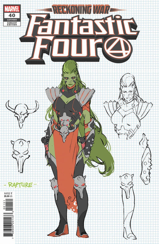 MARVEL PRH COMIC BOOKS FANTASTIC FOUR #40 SILVA CONCEPT ART VAR