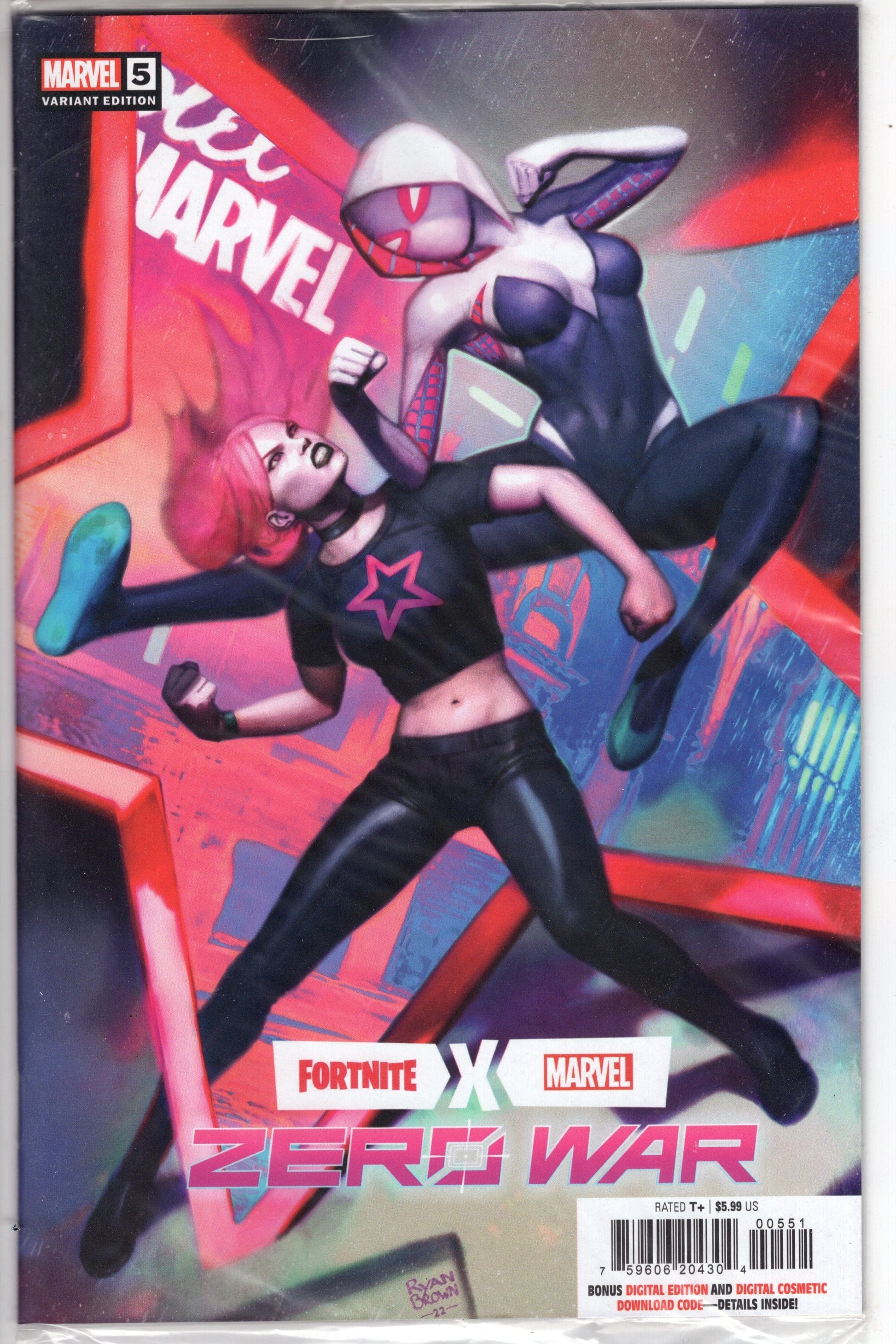 MARVEL PRH COMIC BOOKS FORTNITE X MARVEL ZERO WAR #5 (OF 5) RYAN BROWN VARIANT