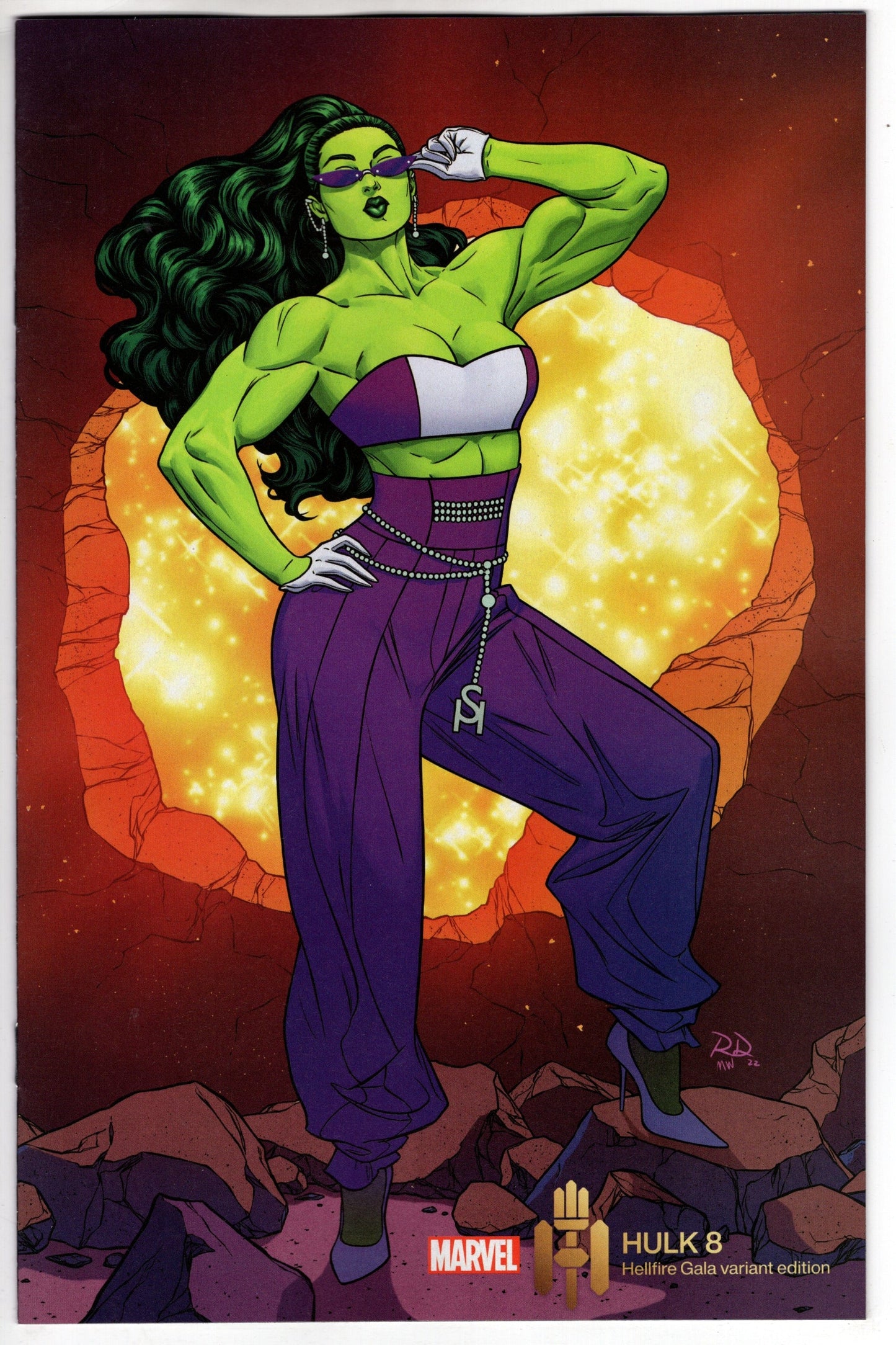 MARVEL PRH COMIC BOOKS HULK #8 DAUTERMAN HELLFIRE GALA VARIANT