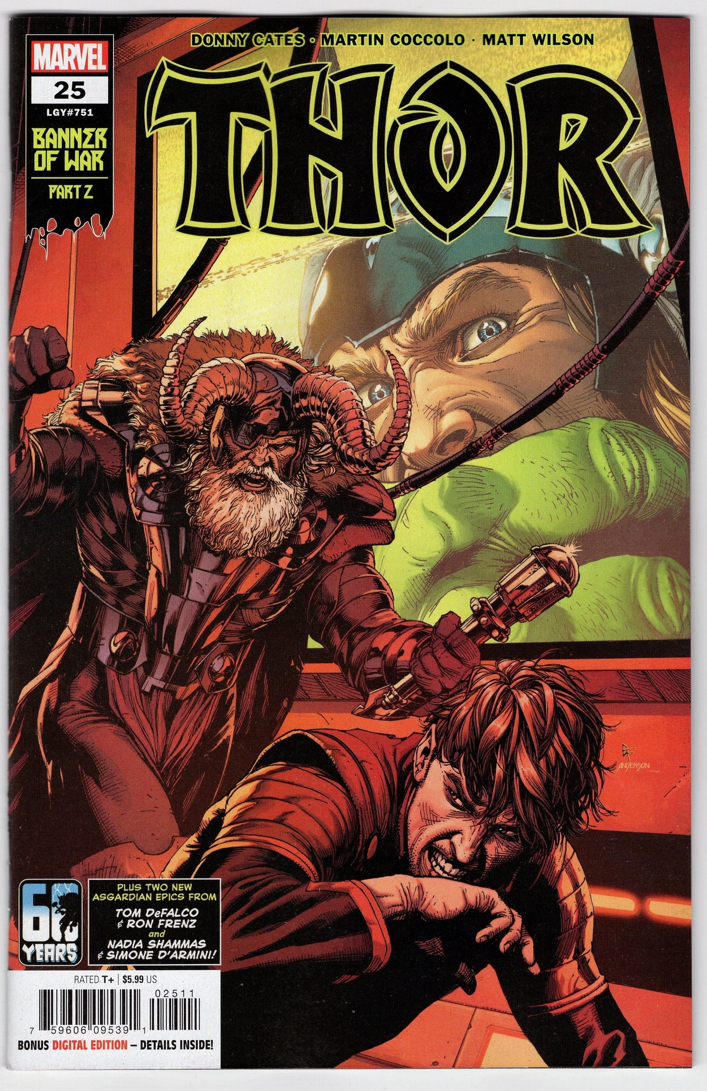 MARVEL PRH COMIC BOOKS THOR #25 FRANK CVR