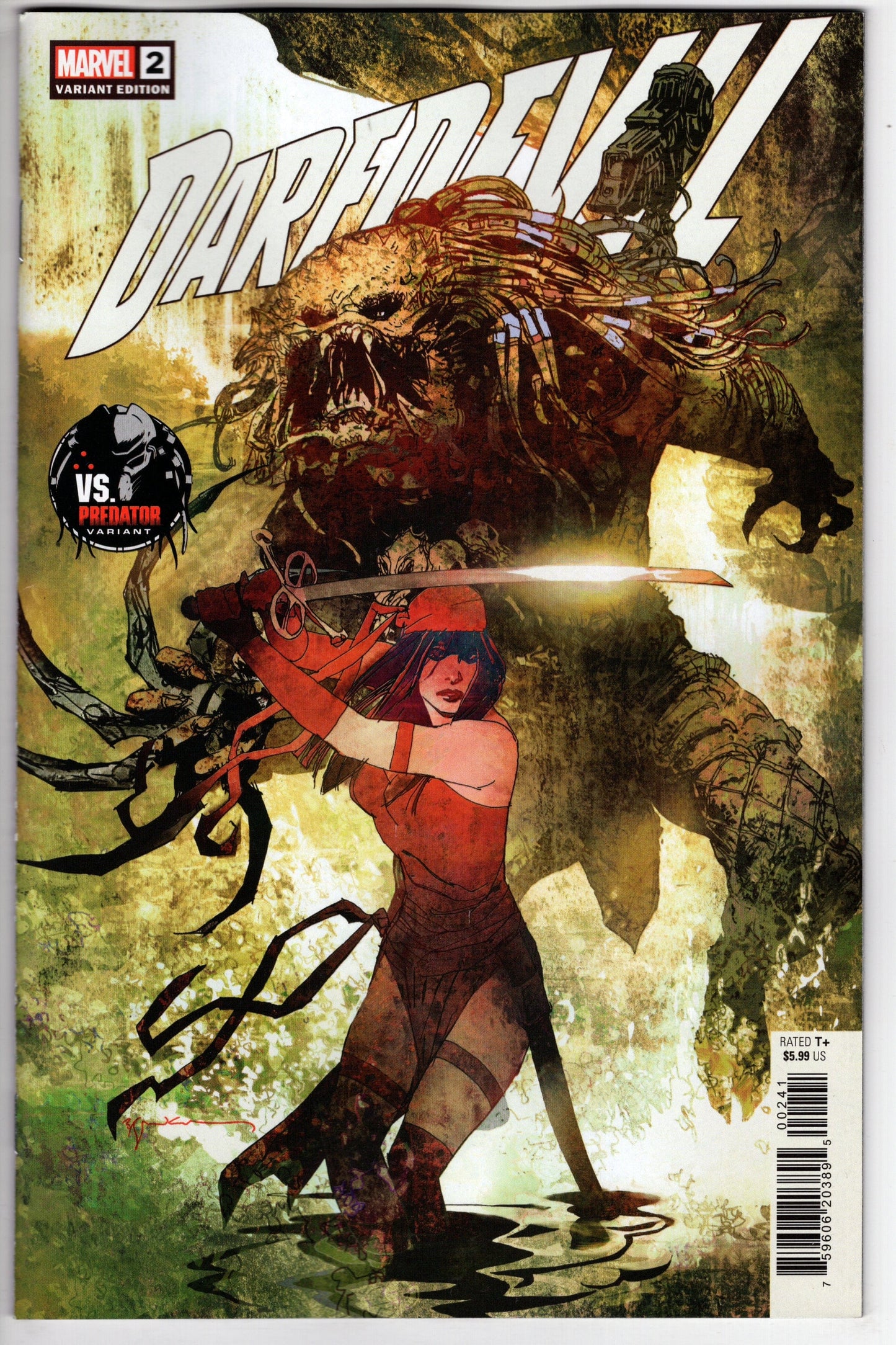 MARVEL PRH COMIC BOOKS VF/NM DAREDEVIL #2 SIENKIEWICZ PREDATOR VARIANT