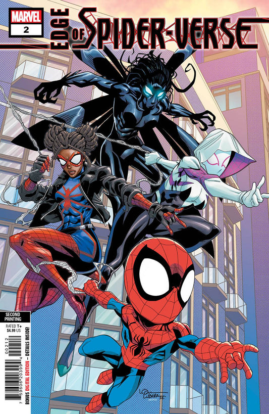 MARVEL PRH COMIC BOOKS VF/NM EDGE OF SPIDER-VERSE #2 (OF 5) 2ND PTG LUBERA VARIANT