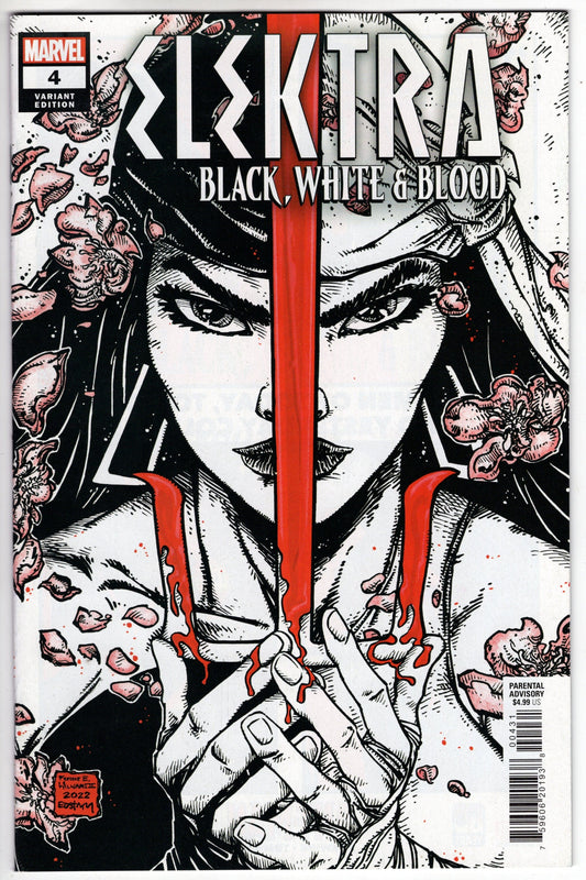 MARVEL PRH COMIC BOOKS VF/NM ELEKTRA BLACK WHITE BLOOD #4 (OF 4) 25 COPY INCV EASTMAN VARIANT