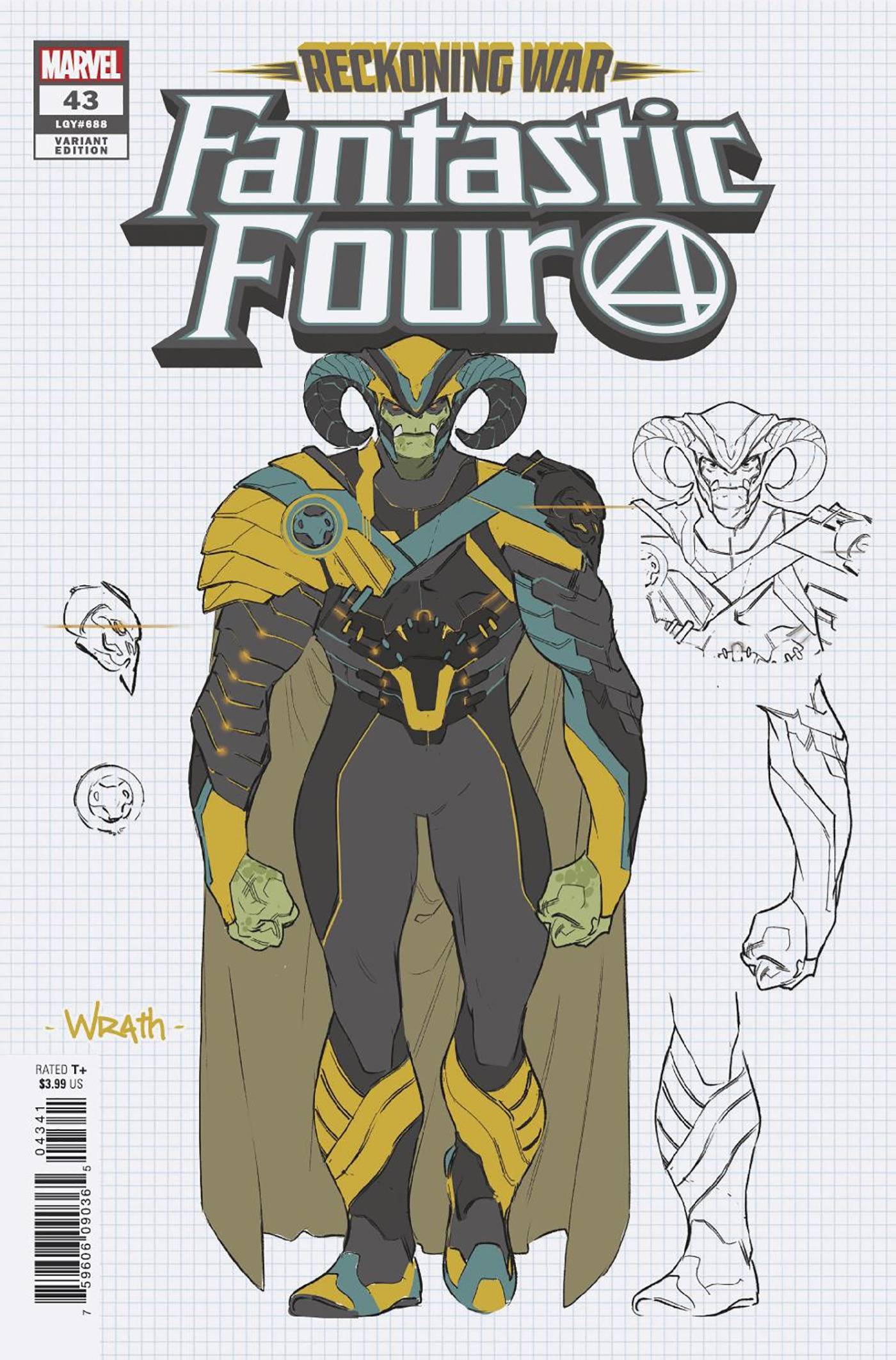 MARVEL PRH COMIC BOOKS VF/NM FANTASTIC FOUR #43 SILVA CONCEPT ART VARIANT