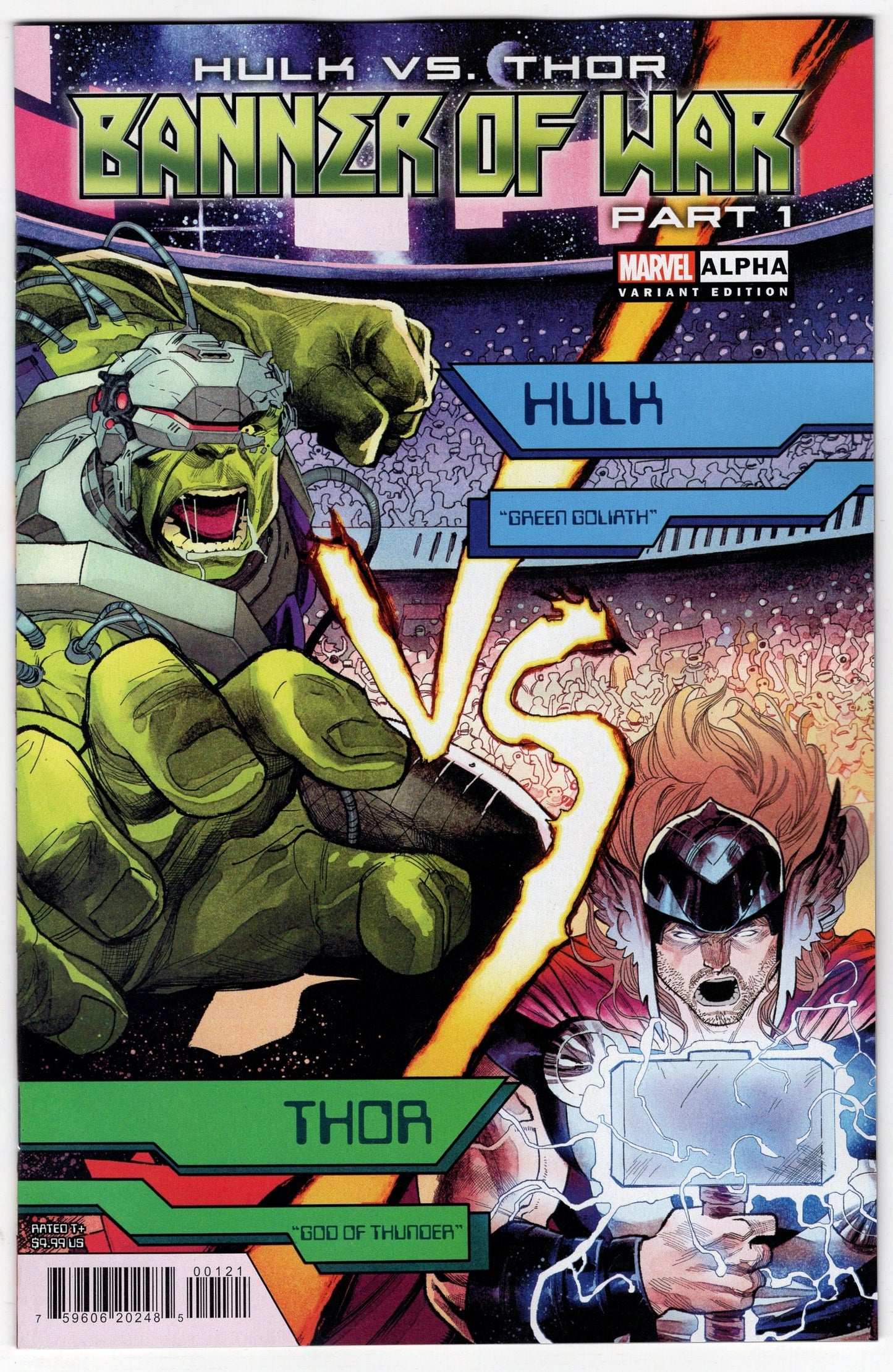MARVEL PRH COMIC BOOKS VF/NM HULK VS THOR BANNER WAR ALPHA #1 COCCOLO VARIANT