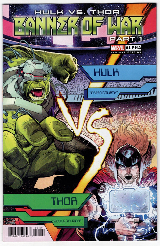 MARVEL PRH COMIC BOOKS VF/NM HULK VS THOR BANNER WAR ALPHA #1 COCCOLO VARIANT