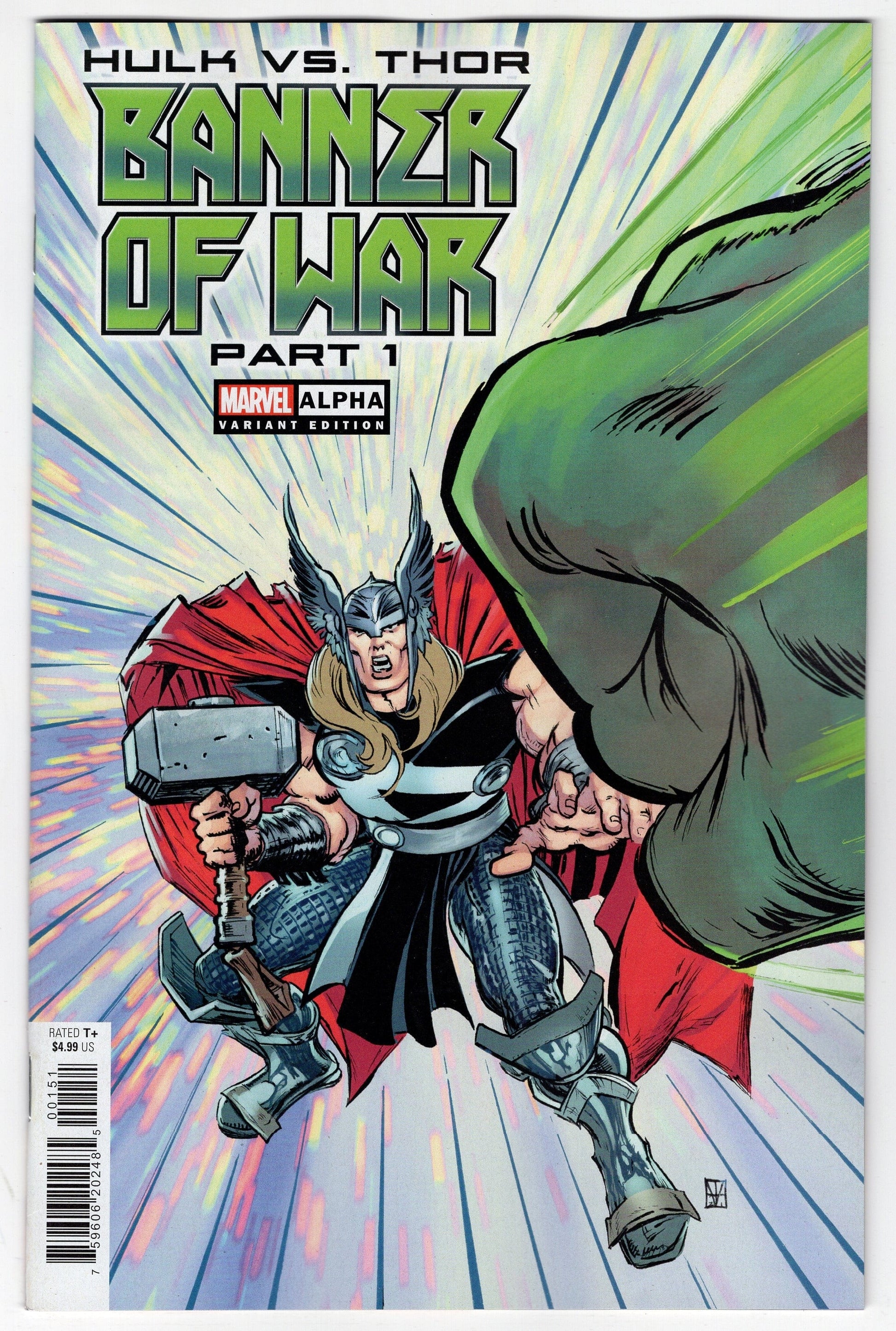 MARVEL PRH COMIC BOOKS VF/NM HULK VS THOR BANNER WAR ALPHA #1 VON EEDEN HULK SMASH VARIANT