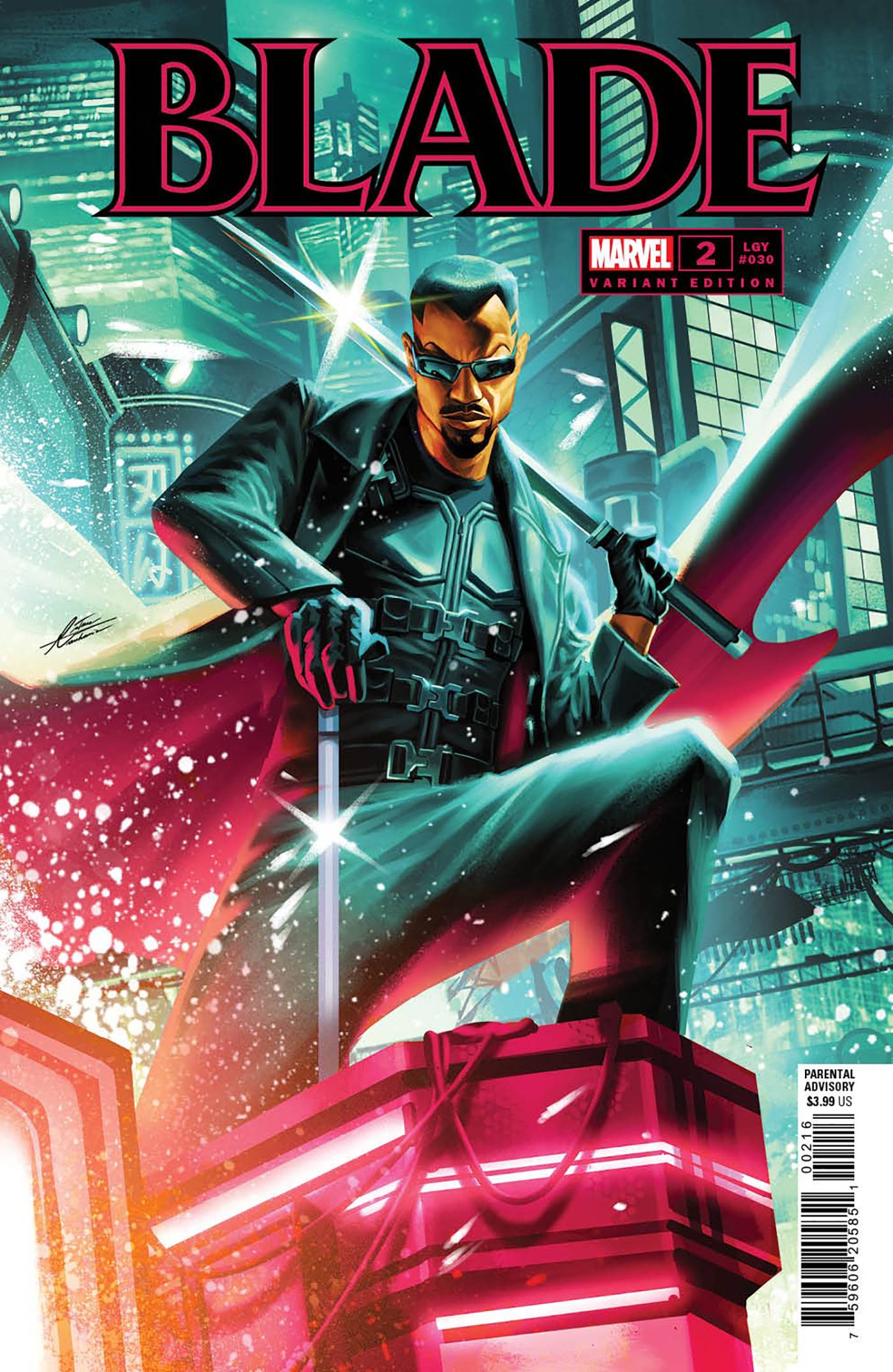 MARVEL PRH Comics BLADE #2 25 COPY INCV MATEUS MANHANINI VAR
