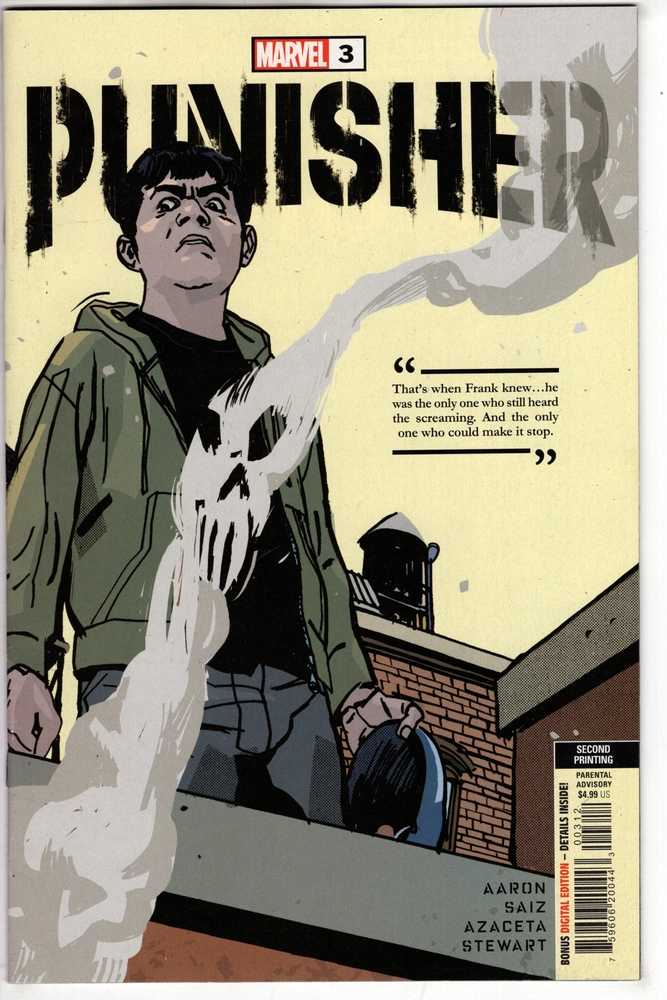 MARVEL PRH Comics Punisher #3 2nd Print Azaceta Variant