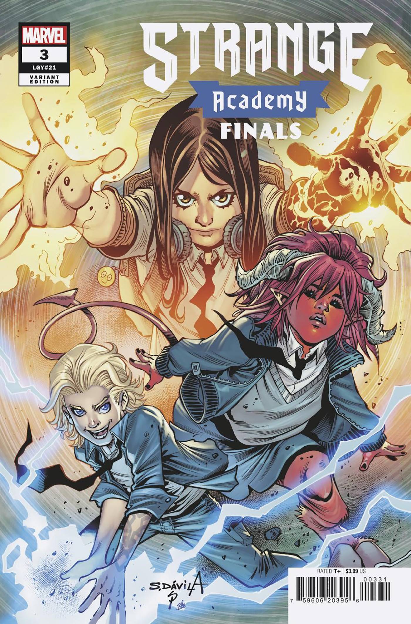 MARVEL PRH Comics STRANGE ACADEMY FINALS #3 25 COPY INCV DAVILA VAR