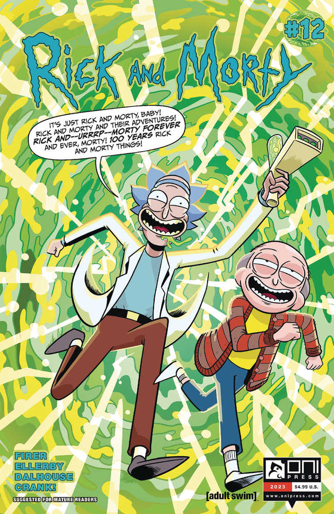 ONI PRESS INC. COMIC BOOK Rick And Morty #12 Cover A Ellerby (Mature)