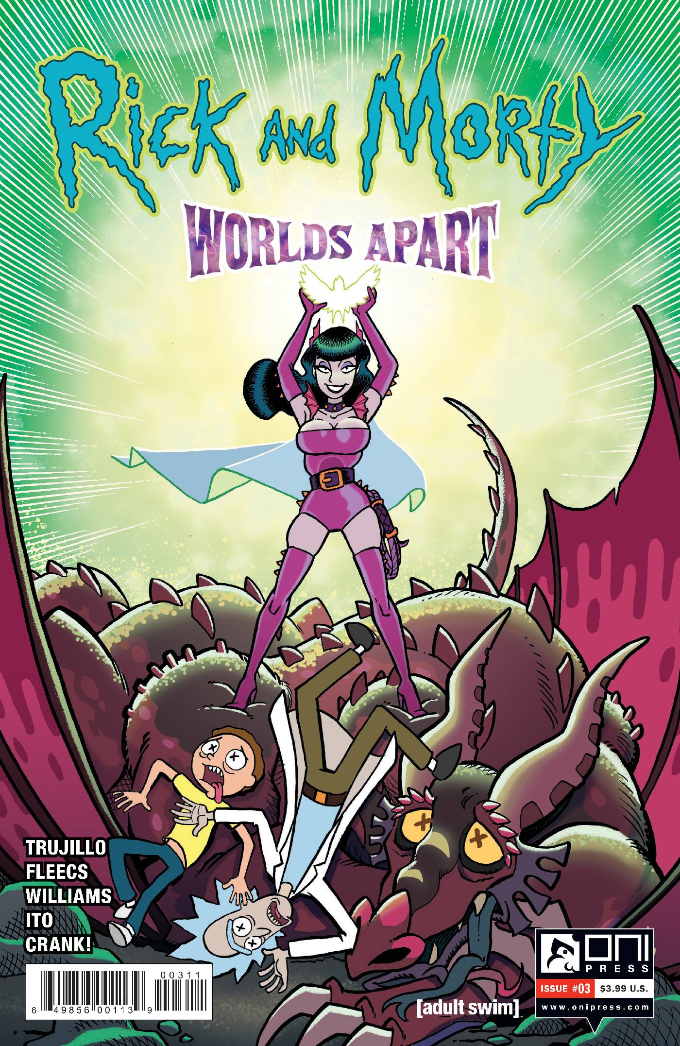 ONI PRESS INC. COMIC BOOK RICK AND MORTY WORLDS APART #3 CVR A FLEECS