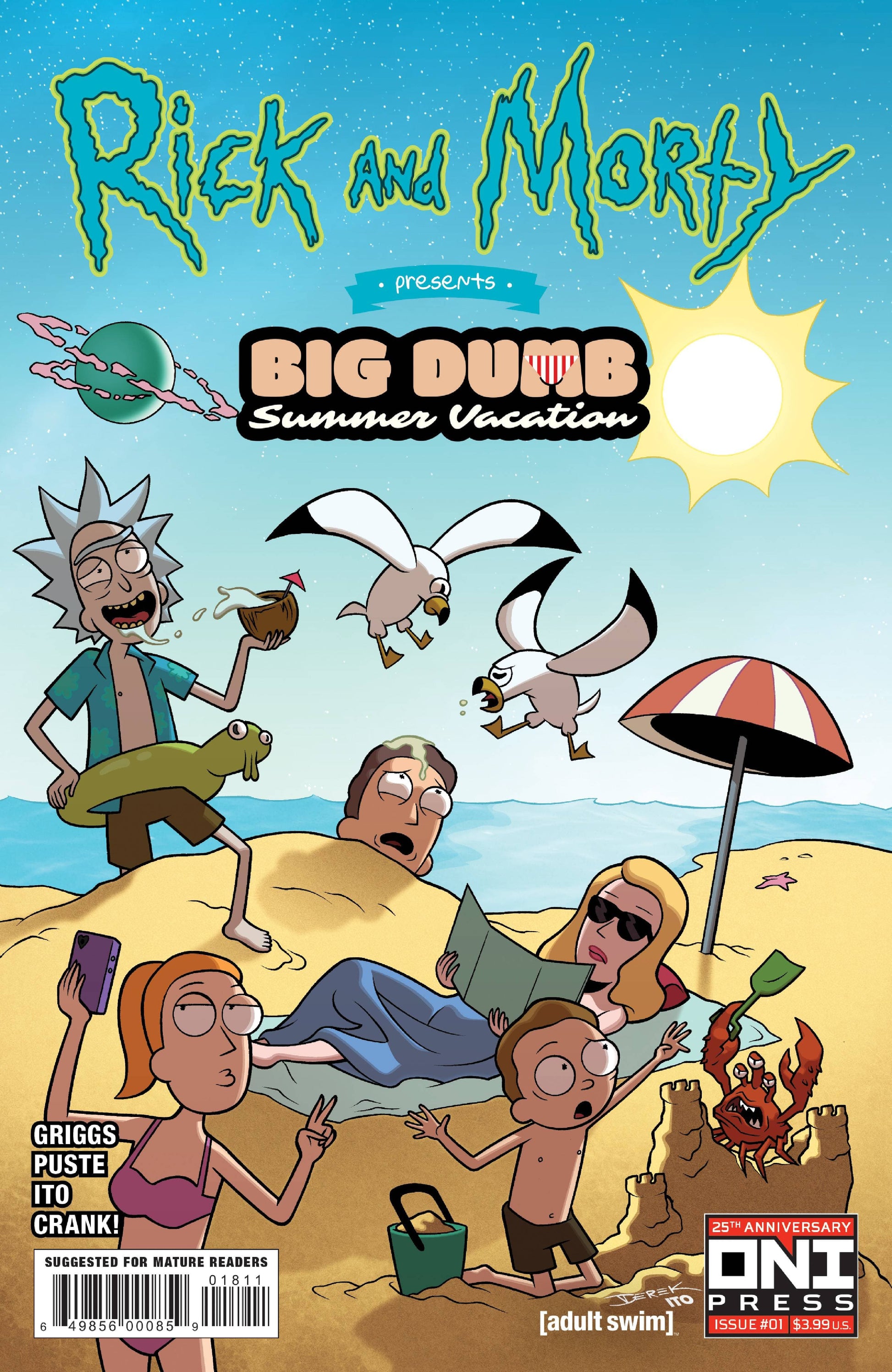 ONI PRESS INC. COMIC BOOK RICK & MORTY BIG DUMB SUMMER VACATION #1 CVR A FRIDOLFS