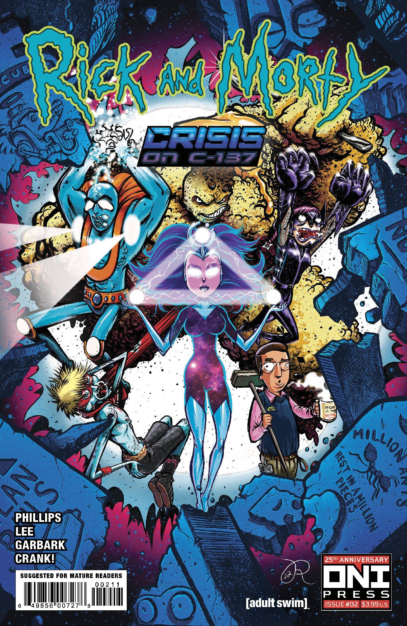 ONI PRESS INC. COMIC BOOK VF/NM RICK AND MORTY CRISIS ON C 137 #2 CVR A LEE