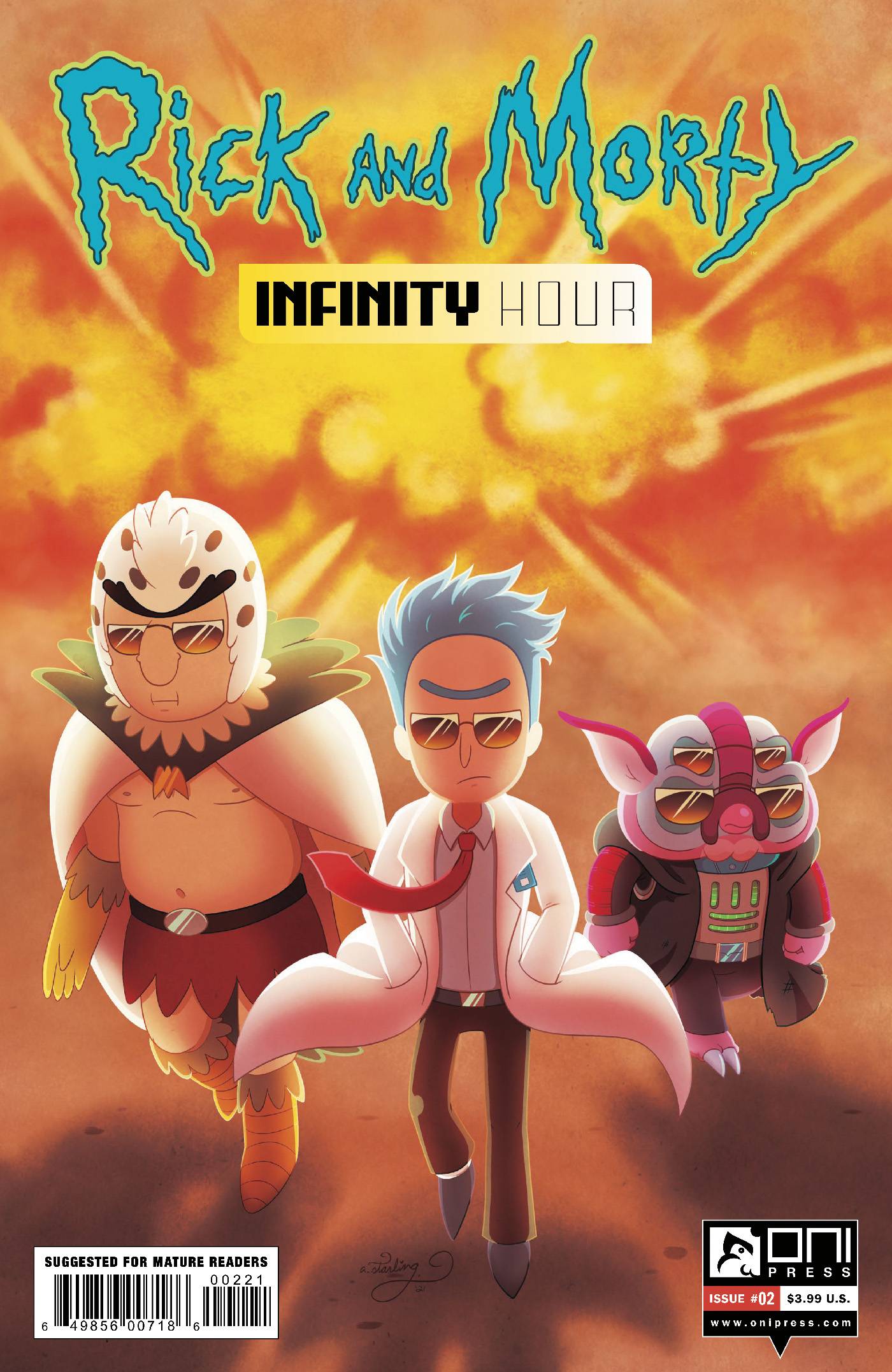 ONI PRESS INC. COMIC BOOK VF/NM RICK AND MORTY INFINITY HOUR #2 CVR B STARLING (MR)