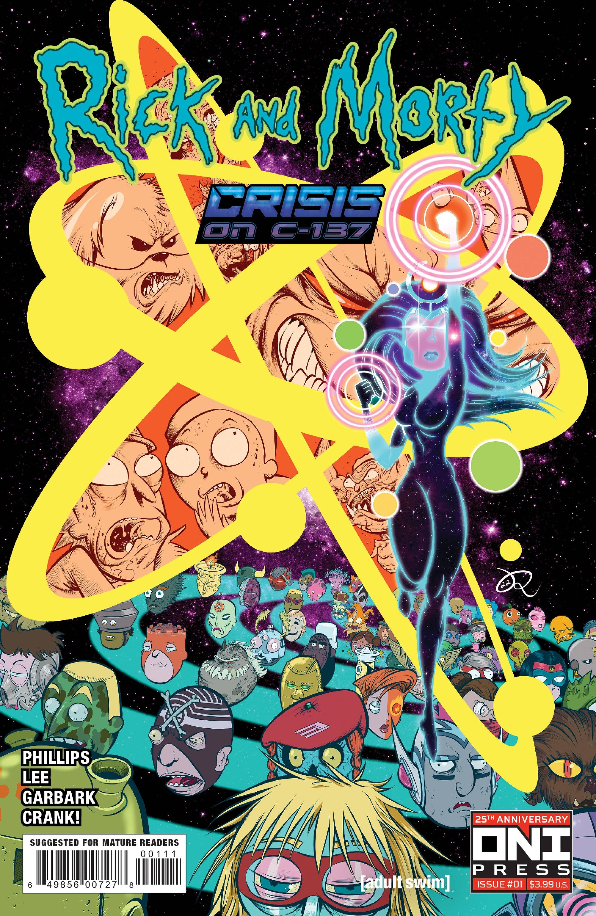 ONI PRESS INC. COMIC BOOK VF/NM RICK & MORTY CRISIS ON C-137 #1 CVR A LEE