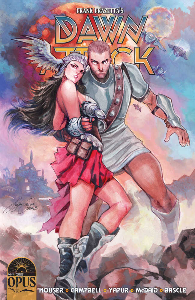 OPUS COMICS COMIC BOOK Frank Frazettas Dawn Attack #4 (Of 5) Cover C 5 Copy Variant Edition Oum